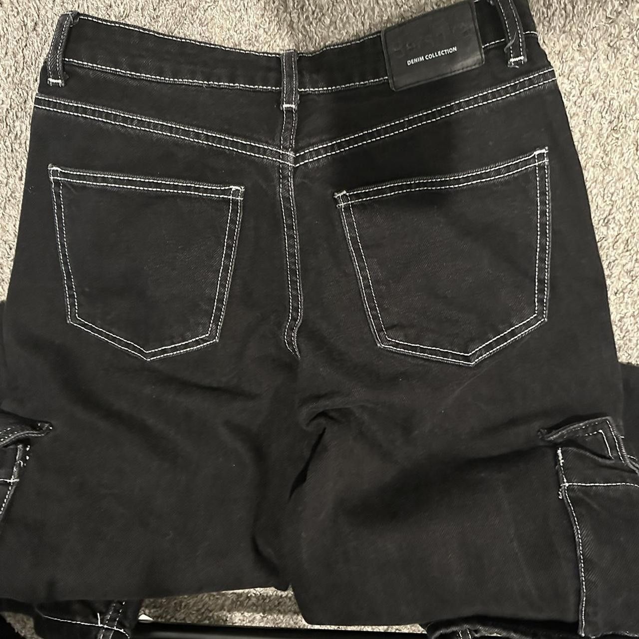 Bershka Bershka Black Pocket Denim Size 28" / US 6 / IT 42 - 3 Thumbnail