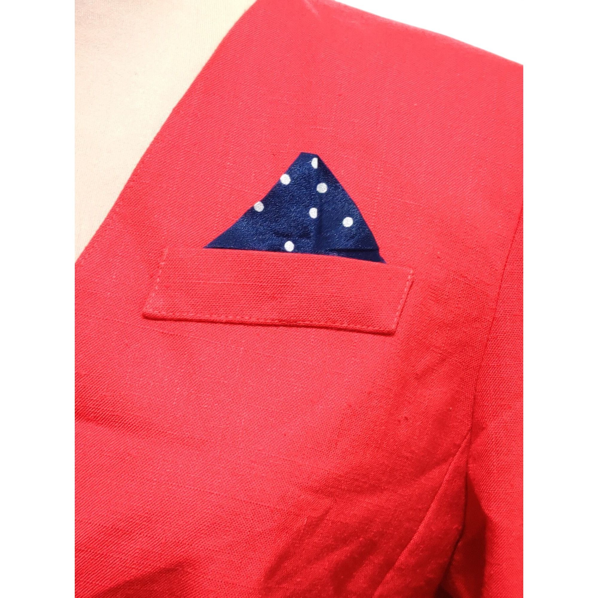 Vintage Vintage Jacqueline Ferrar Sport Red Blazer Size 4 Petite Dou Size S / US 4 / IT 40 - 6 Thumbnail