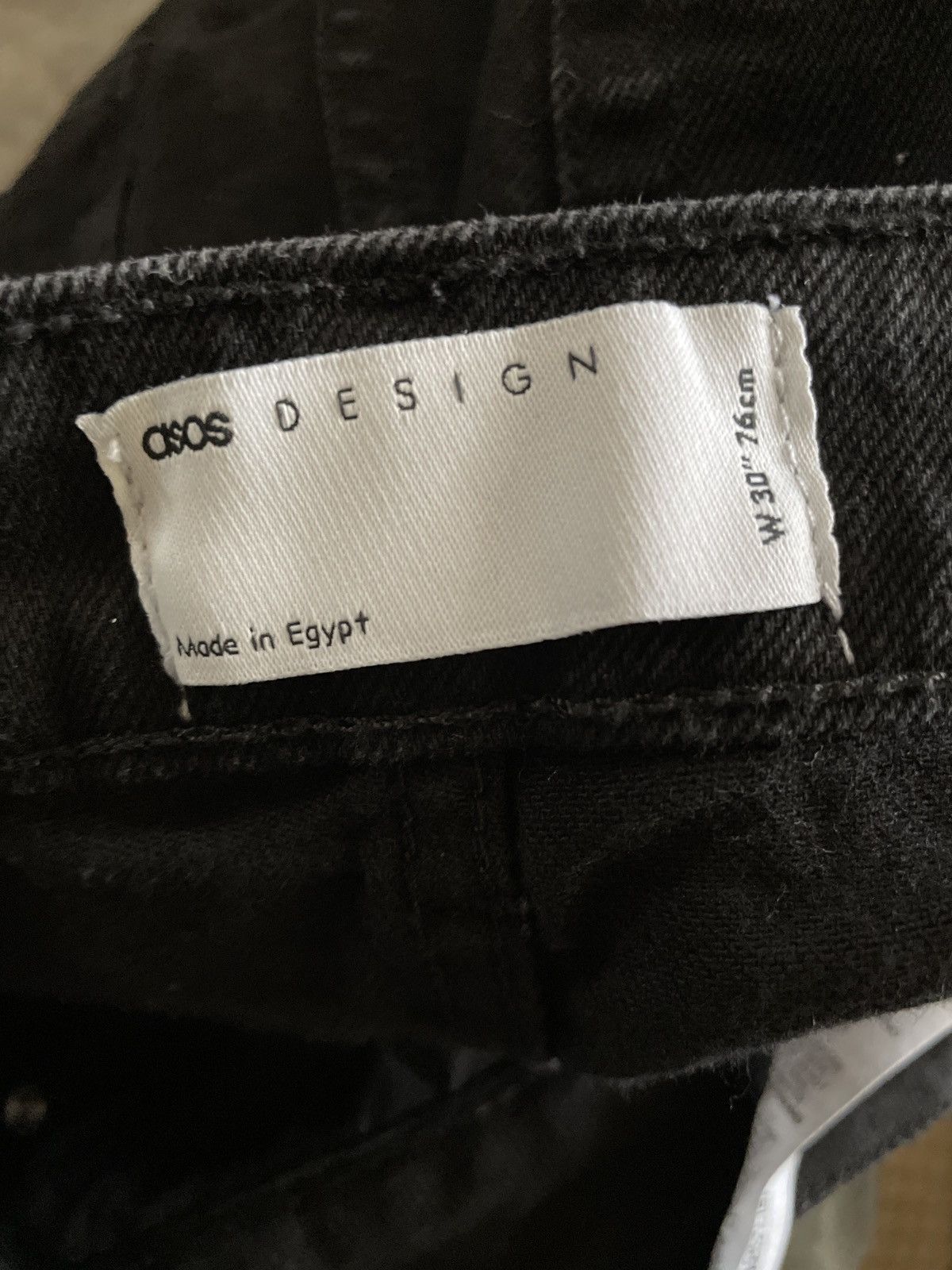 Asos × Vintage ASOS Design Black Denim Jean SHORTS Jorts 30 made in Egypt 🔥 Size US 30 / EU 46 - 8 Thumbnail