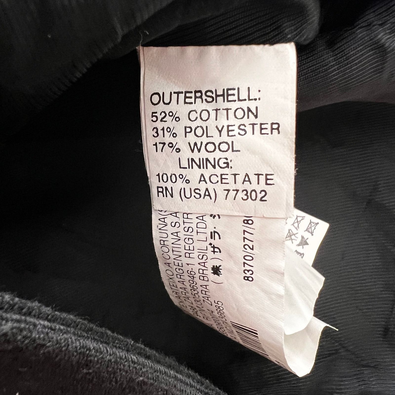 Zara ZARA Basic Black Crop Jacket, S Size S / US 4 / IT 40 - 8 Thumbnail