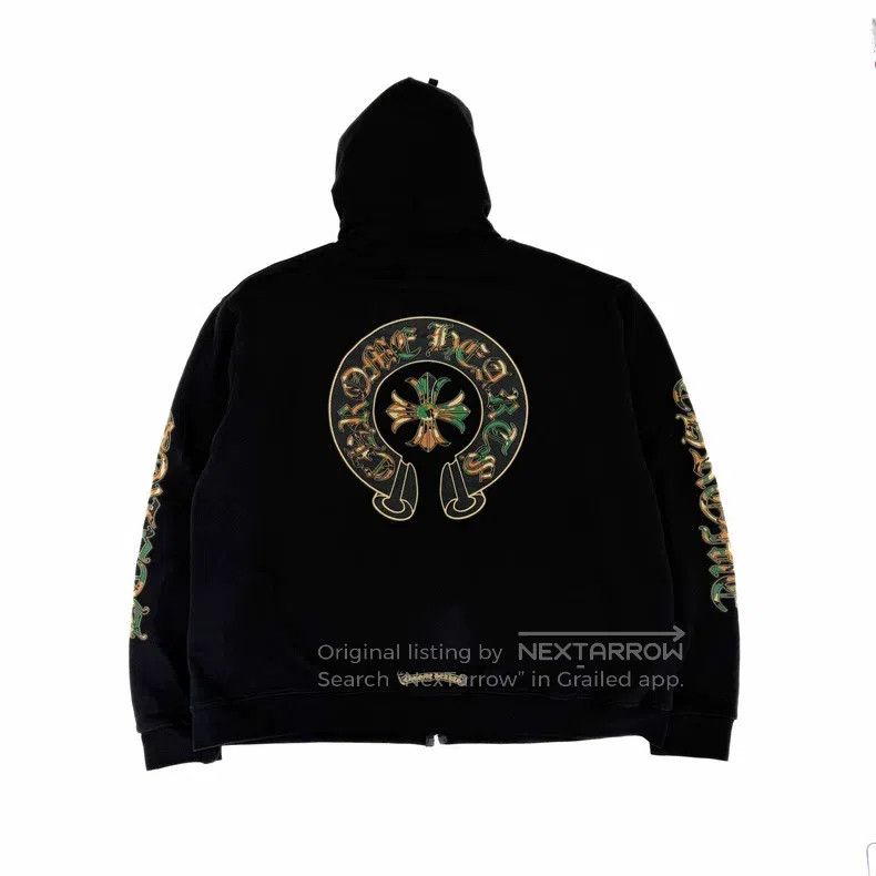 Chrome Hearts CHROME HEARTS Size XL Camouflage three cross zipper hoodie Size US XL / EU 56 / 4 - 1 Thumbnail