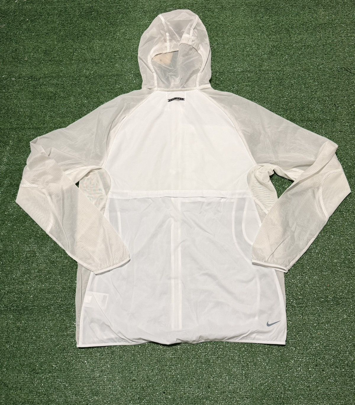 Nike Nike Trail Aireez Packable Jacket White Windbreaker Sweater Size US M / EU 48-50 / 2 - 4 Thumbnail