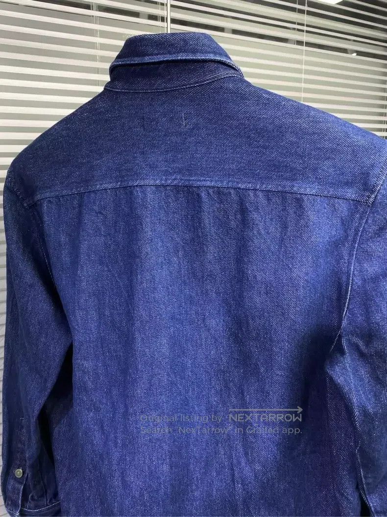 Raf Simons Raf Simons Taped silver leather brand denim shirt Size US XS / EU 42 / 0 - 6 Thumbnail