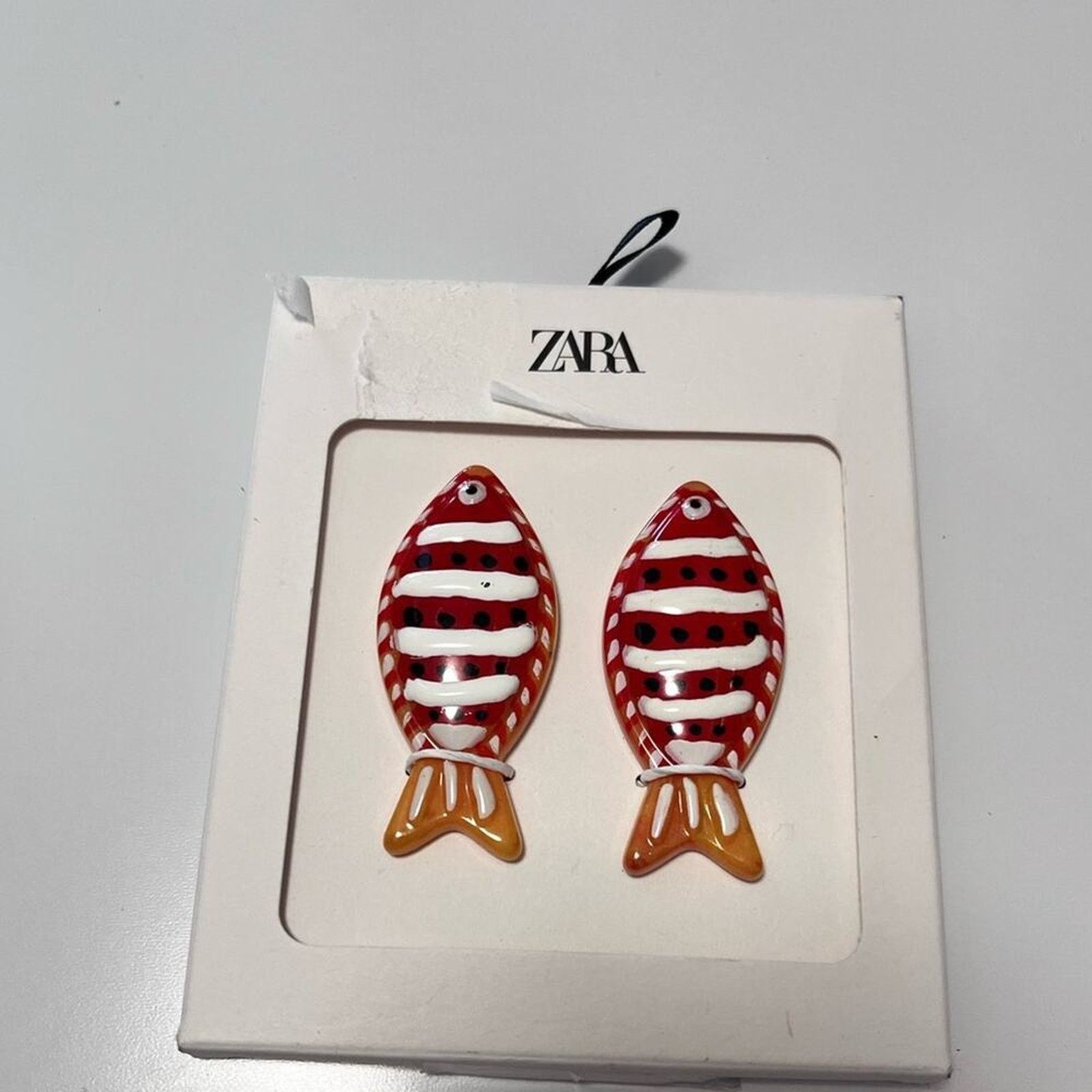 Zara Nwt- Zara fish earrings Size ONE SIZE - 3 Thumbnail