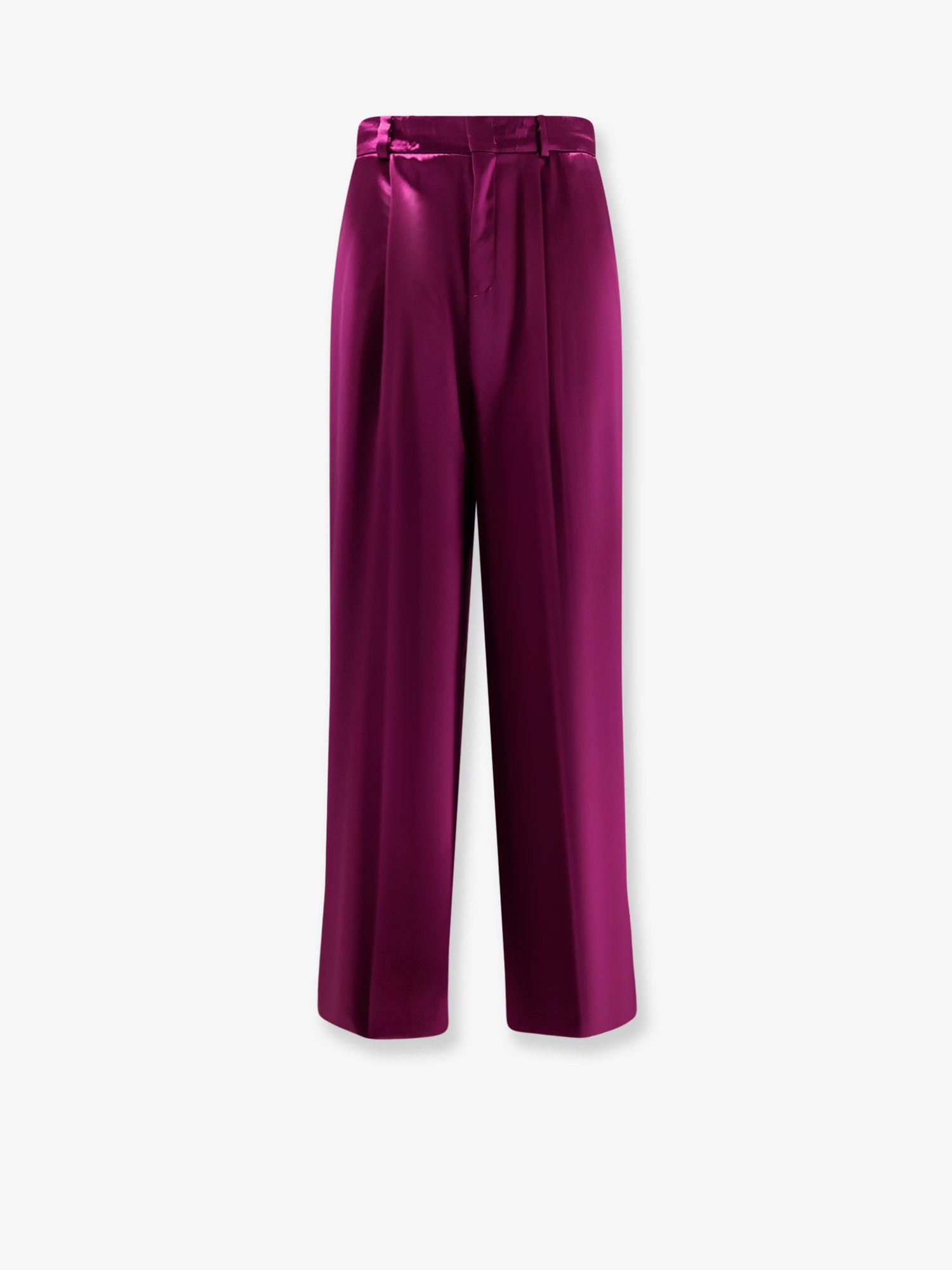 Alberta Ferretti Satin Trousers With Pinces Size 30" / US 8 / IT 44 - 1 Thumbnail