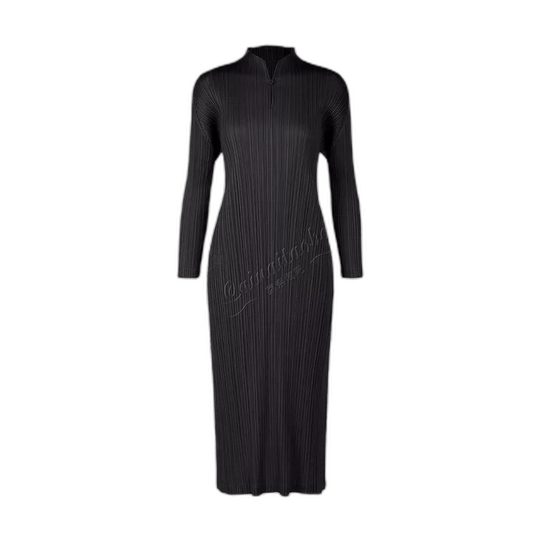 Issey Miyake Issey Miyake Black Long Dress with Buttons-yf Size 22" - 1 Thumbnail
