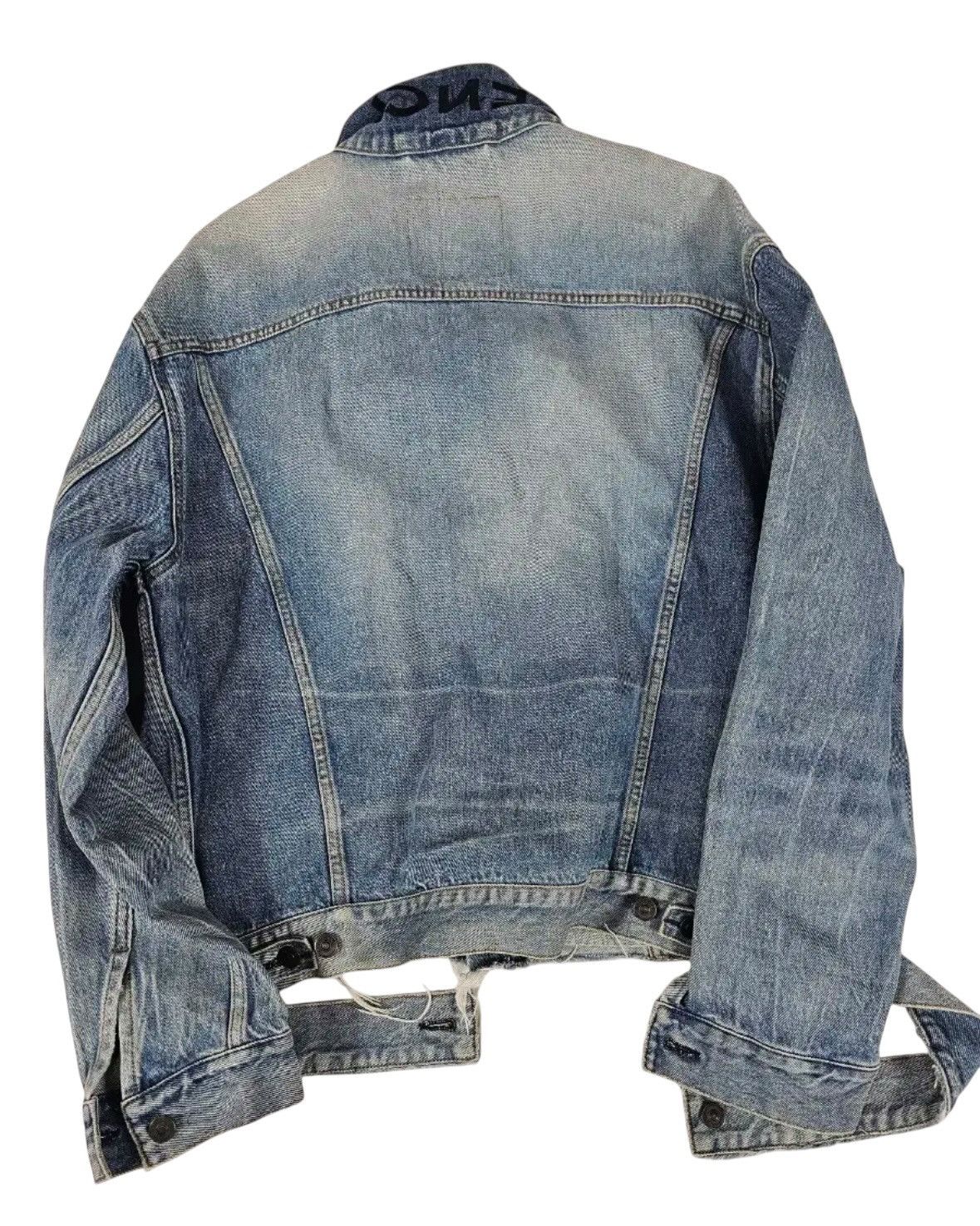 Balenciaga Balenciaga Neck Logo Denim Jacket Size US XXS / EU 40 - 3 Thumbnail