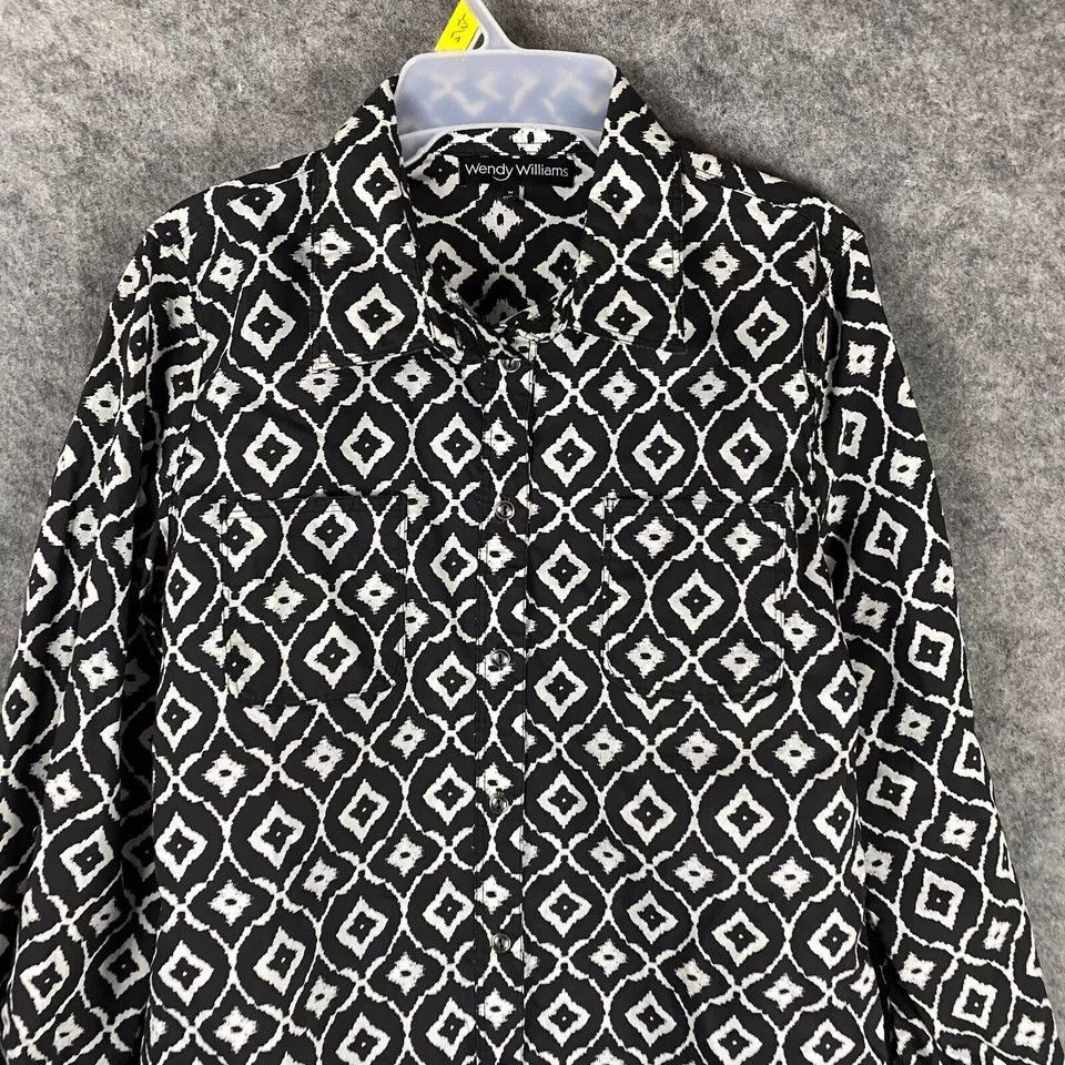 Other Wendy Williams Long Sleeve Button Up Top Medium Women's M Size M / US 6-8 / IT 42-44 - 2 Thumbnail