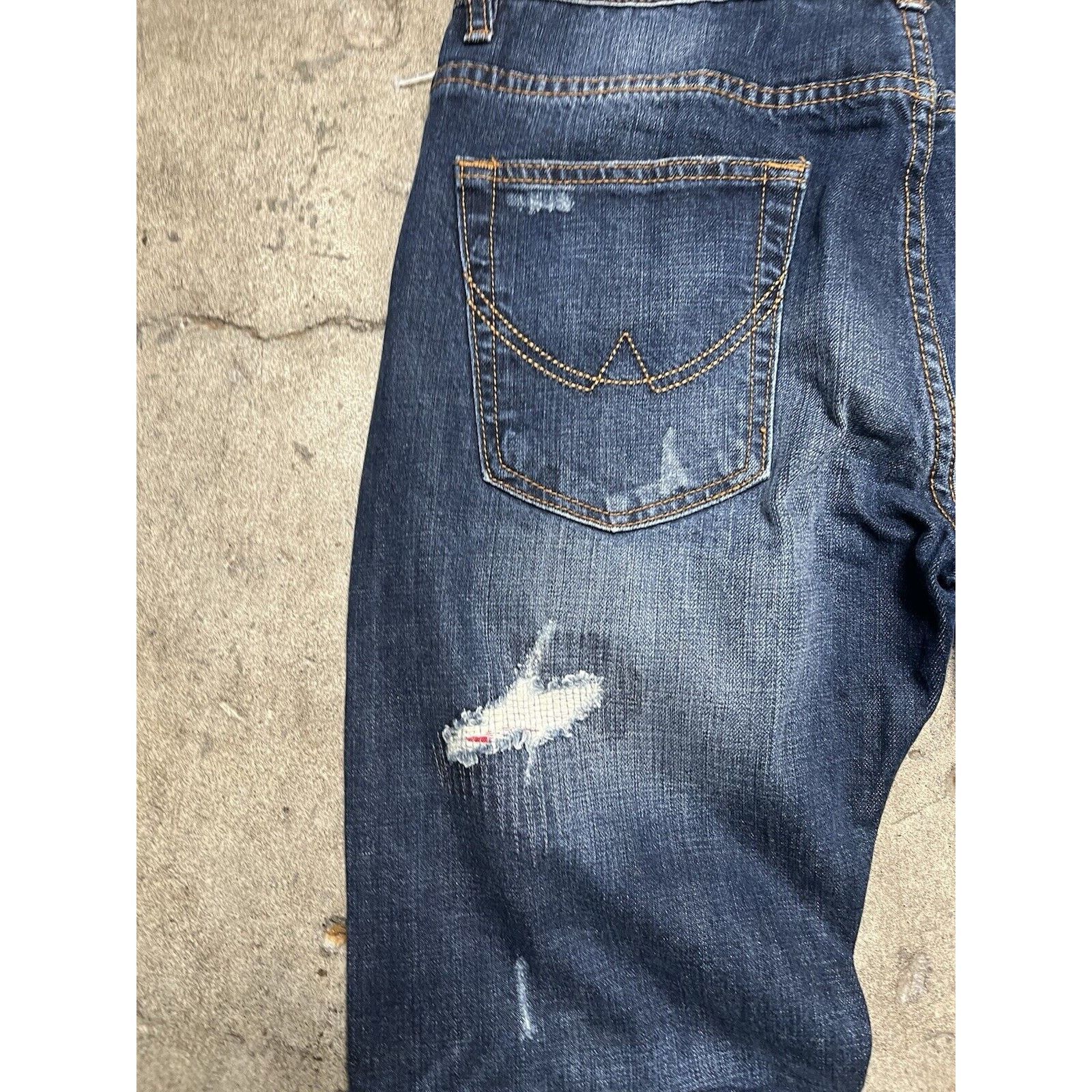 Japanese Brand Superably Men’s Logo Japanese Denim Size 34x34 Distressed Size US 34 / EU 50 - 7 Thumbnail