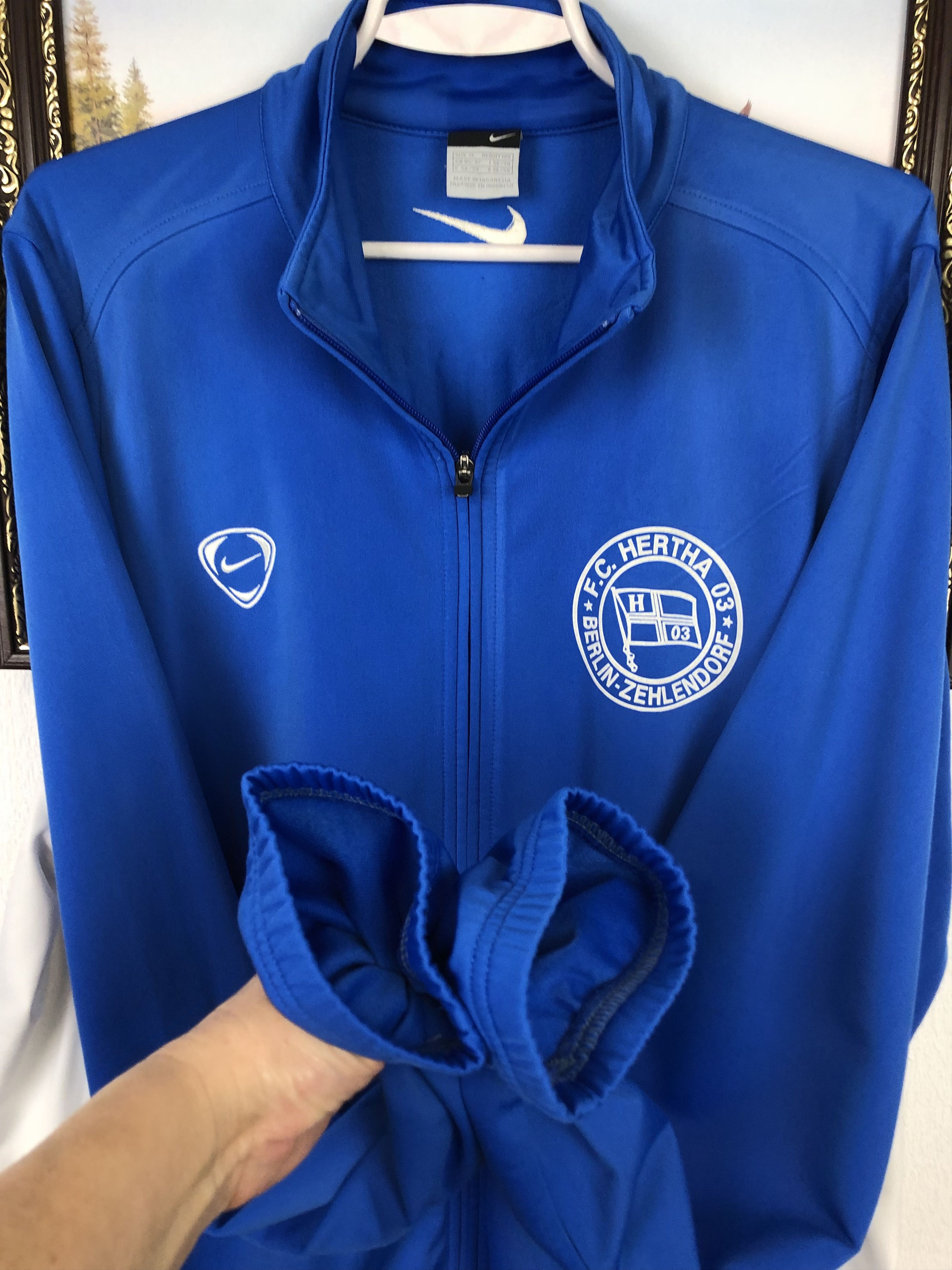 Nike Vintage Hertha 03 Berlin-Zehlendorf Jacket Soccer Track Size US XL / EU 56 / 4 - 4 Thumbnail