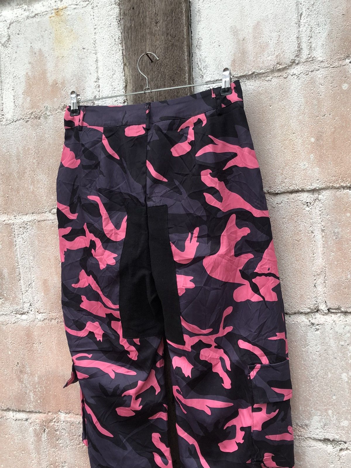 Japanese Brand Drawstring Work Pants Cargo Camouflage Pink Digi Size US 29 - 8 Thumbnail