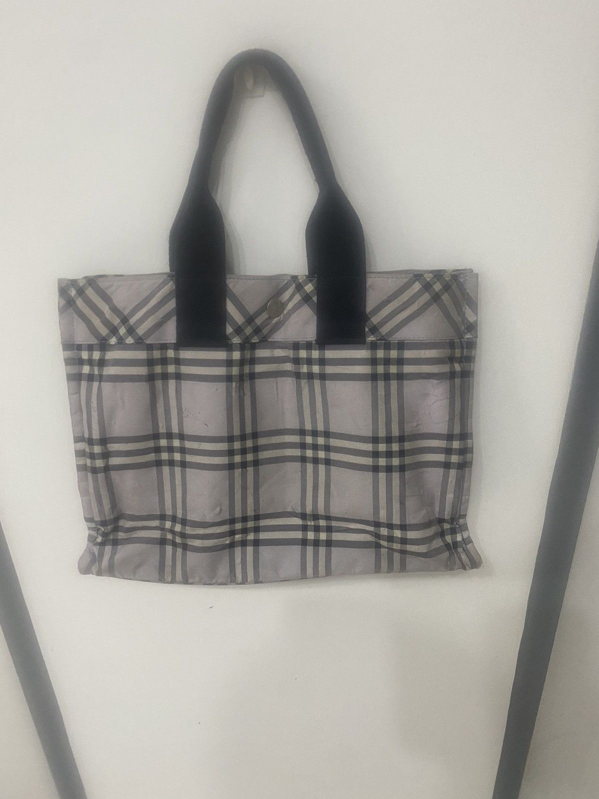 image of Burberry Blue Label Nova Check Tote Bag, Women's