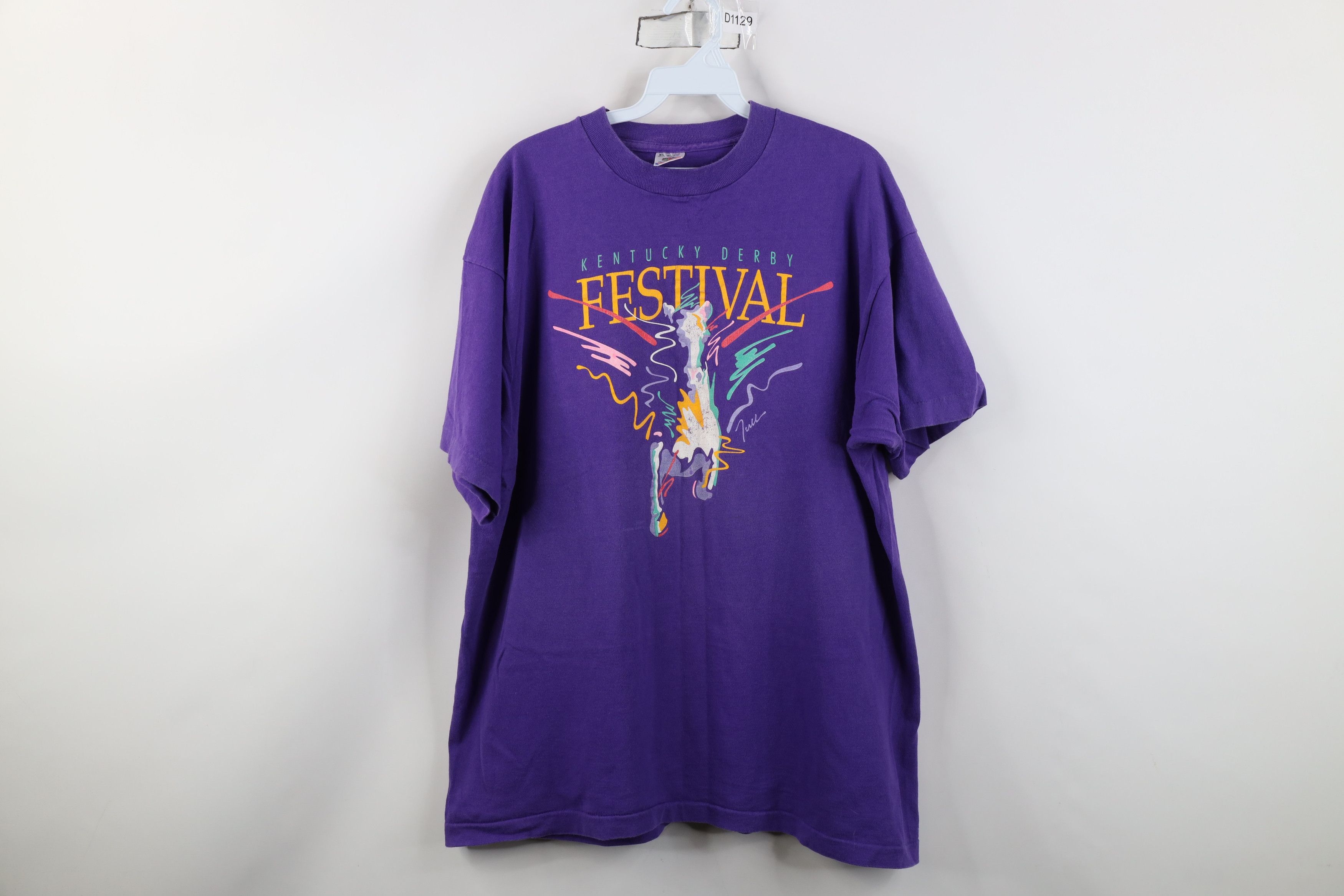 Vintage Vintage 90s Horse Equestrian Kentucky Derby Festival T-Shirt Size US XL / EU 56 / 4 - 1 Thumbnail
