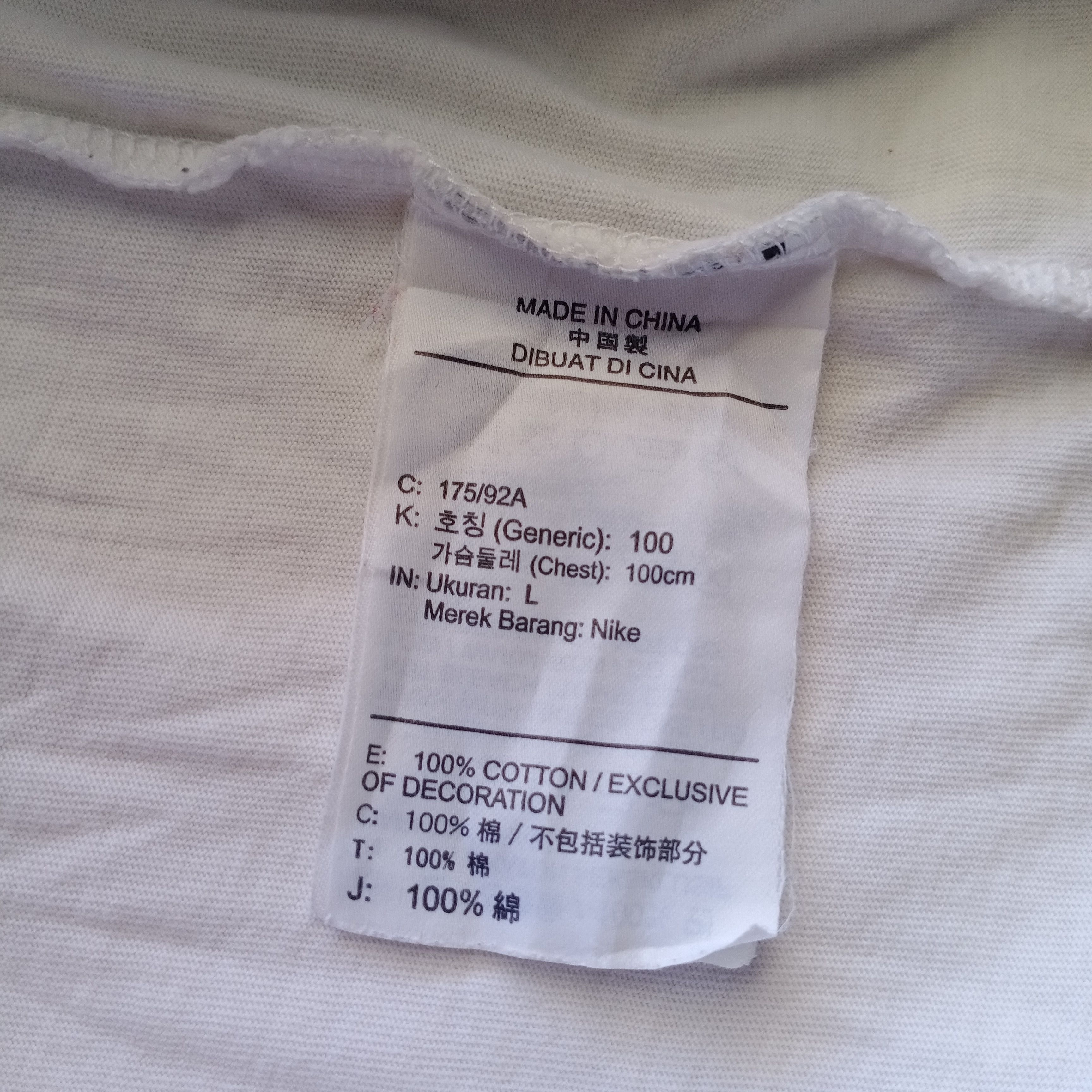 Nike × Nike ACG × Vintage Vintage Nike Big Swoosh Giant Jumbo Logo White Size US L / EU 52-54 / 3 - 3 Thumbnail