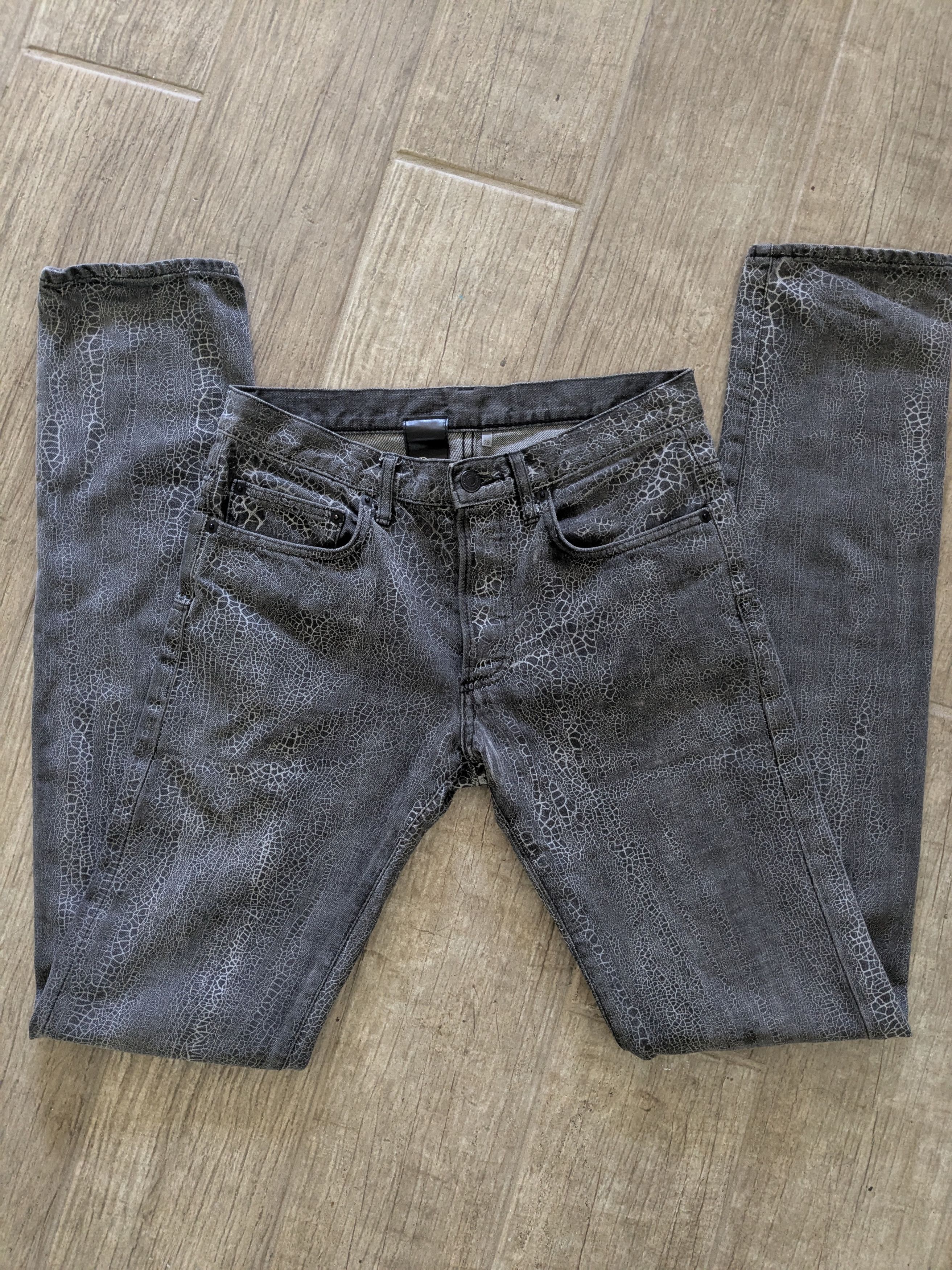 パンツ Dior homme AW08 Batik Spiderweb Denim Dior × Hedi Slimane Dior Homme AW08 Batik Spiderweb Washed