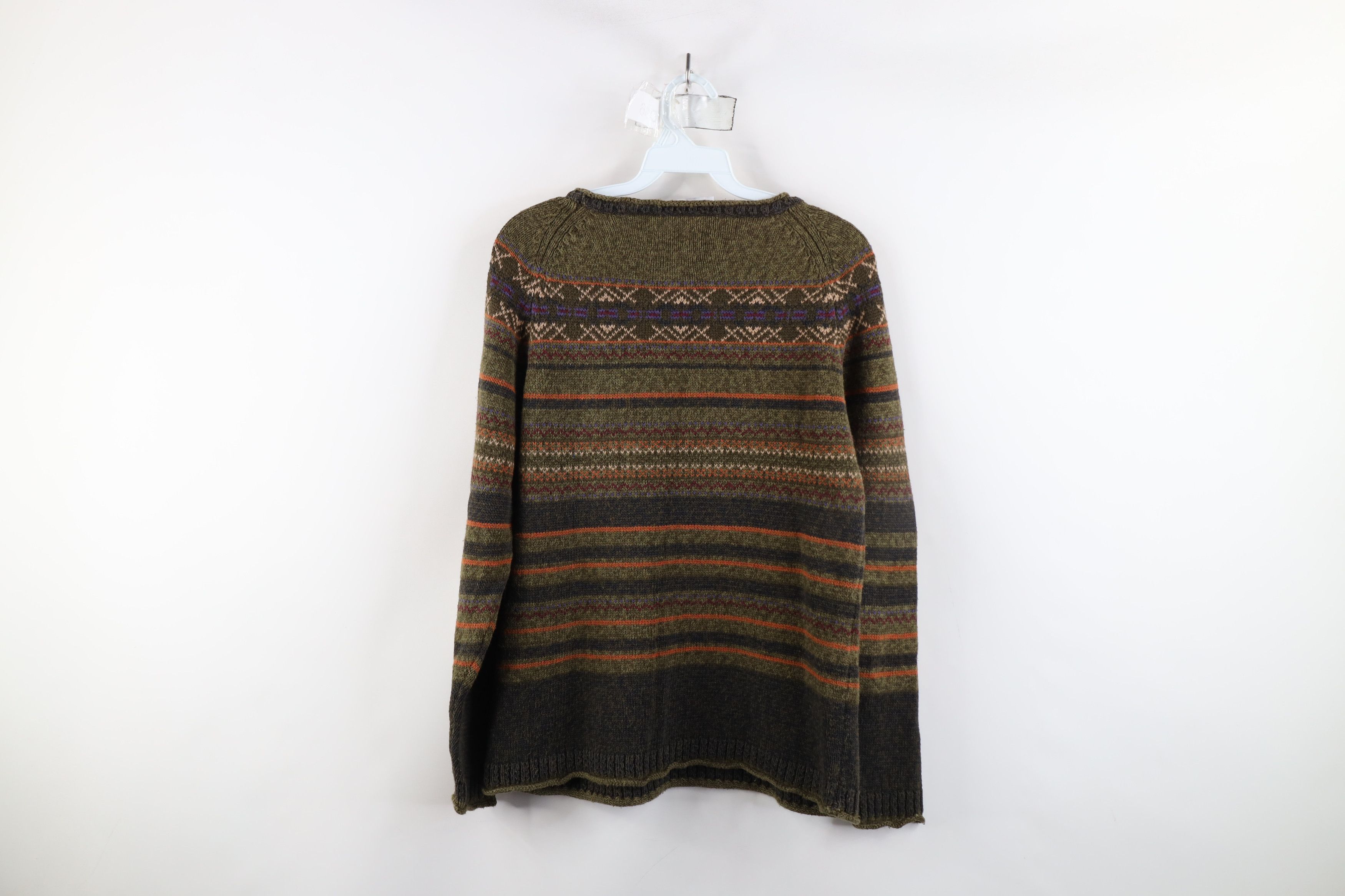 Vintage Vintage 90s Streetwear Rainbow Fair Isle Marled Knit Sweater Size M / US 6-8 / IT 42-44 - 7 Thumbnail