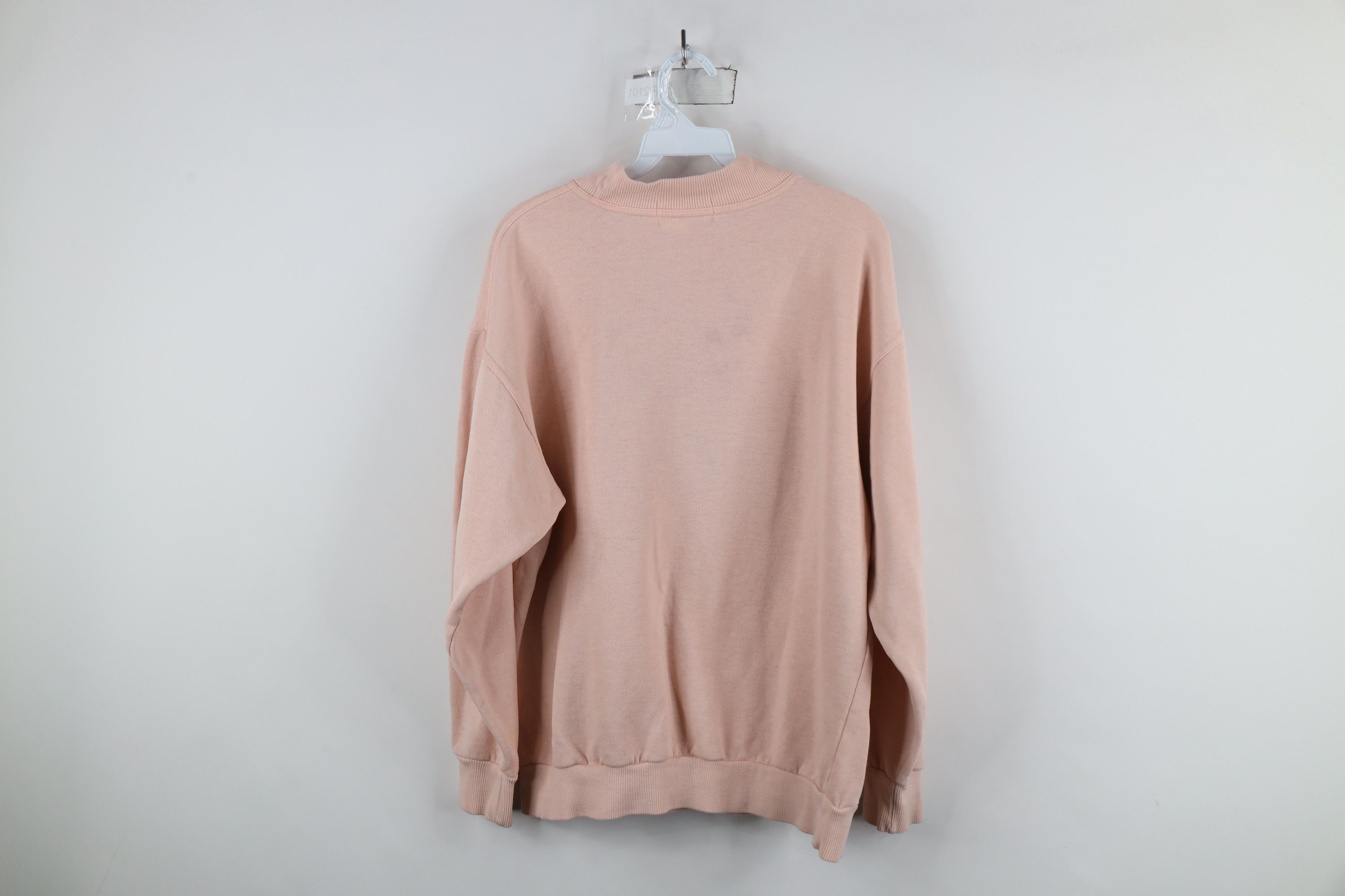 Vintage Vintage 90s IOU Streetwear Spell Out Mock Neck Sweatshirt Size L / US 10 / IT 46 - 9 Thumbnail
