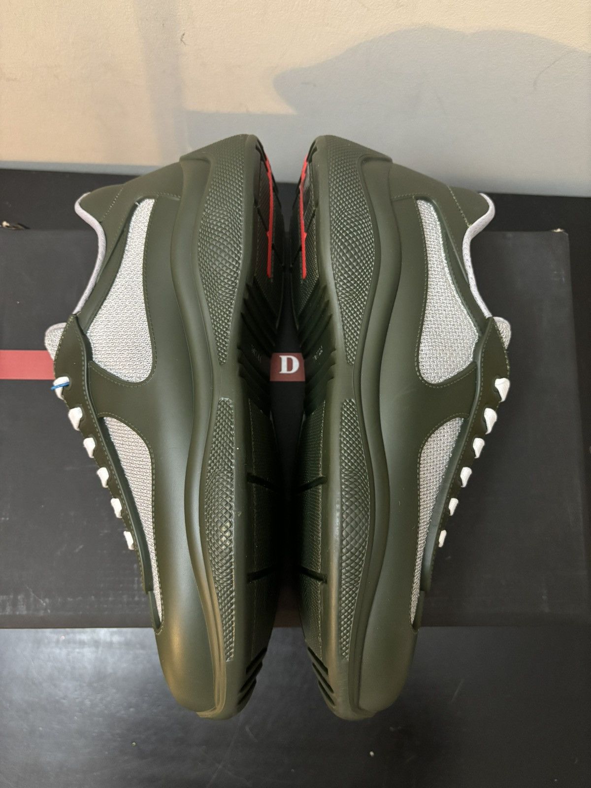 Prada Prada America’s Cup Soft Rubber Dark Green Size US 10 / EU 43 - 4 Thumbnail