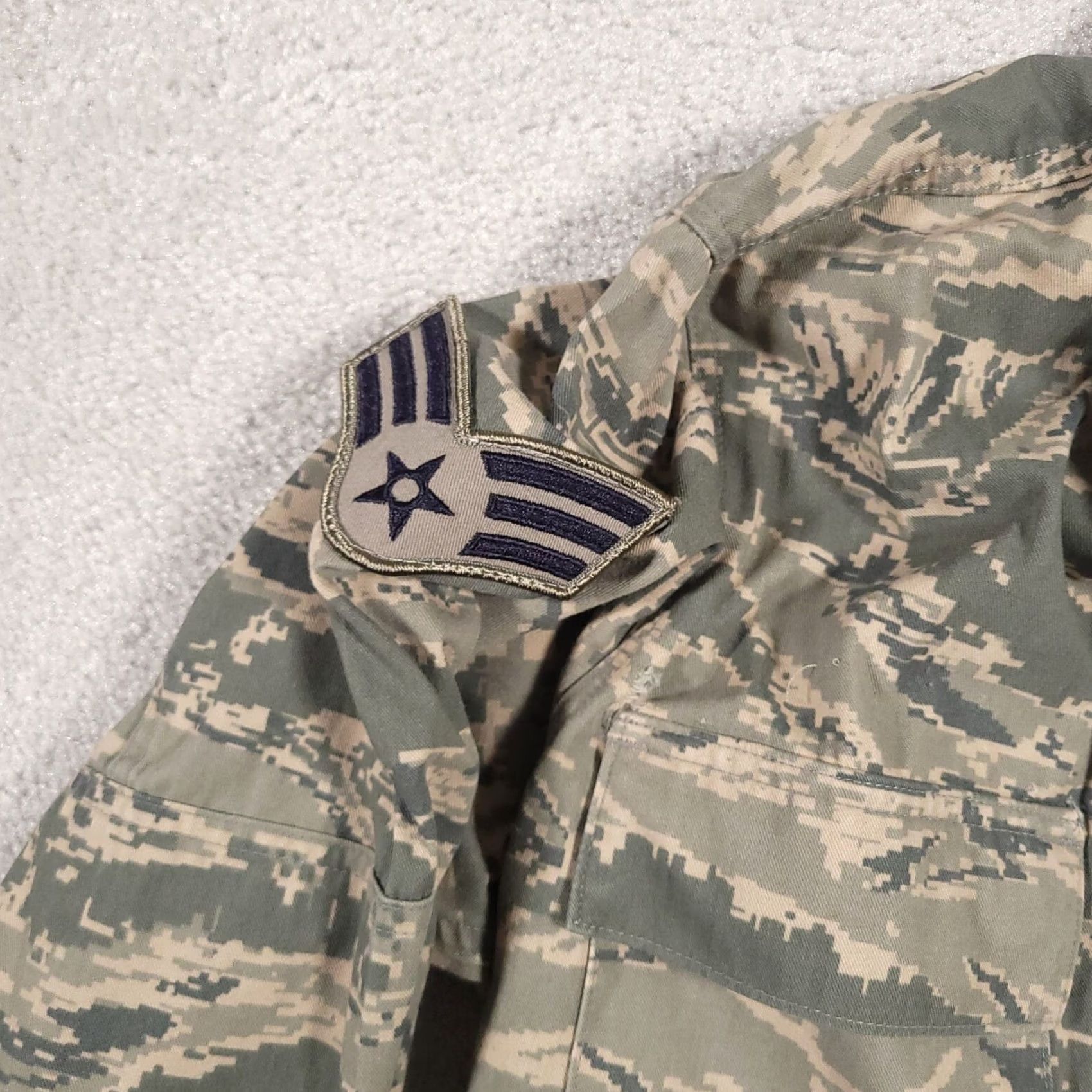 Vintage VINTAGE US Air Force Utility Coat Camouflage Women's 14 Regular Patches Button Up Heavy Size XL / US 12-14 / IT 48-50 - 5 Thumbnail