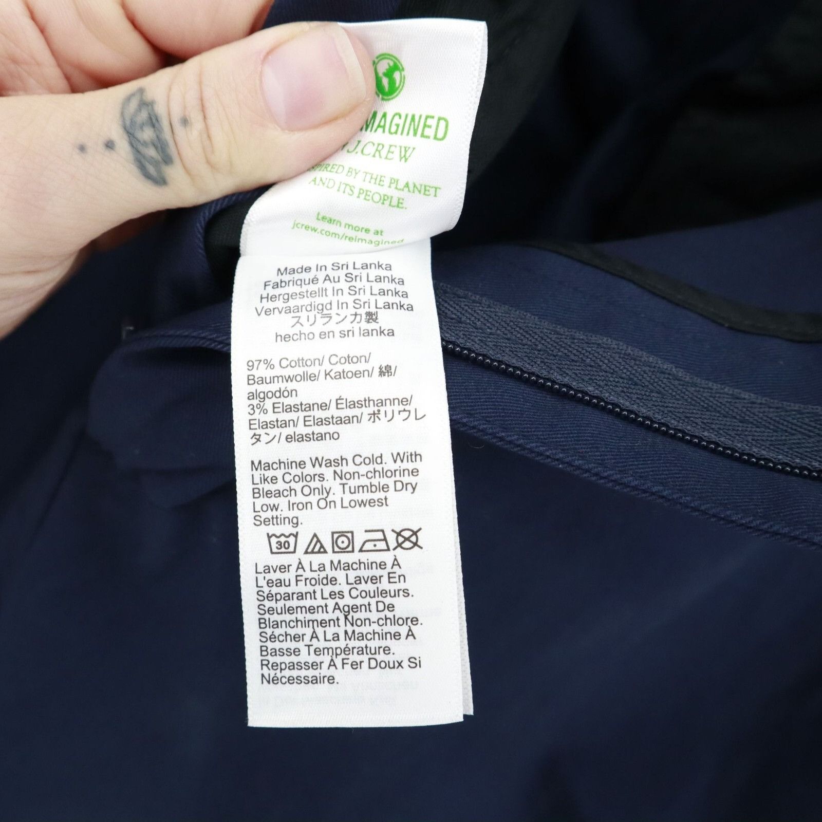 Polo Ralph Lauren J. Crew Bowery Dress Pants Mens 38/32 Navy Business Career Size US 38 / EU 54 - 5 Thumbnail