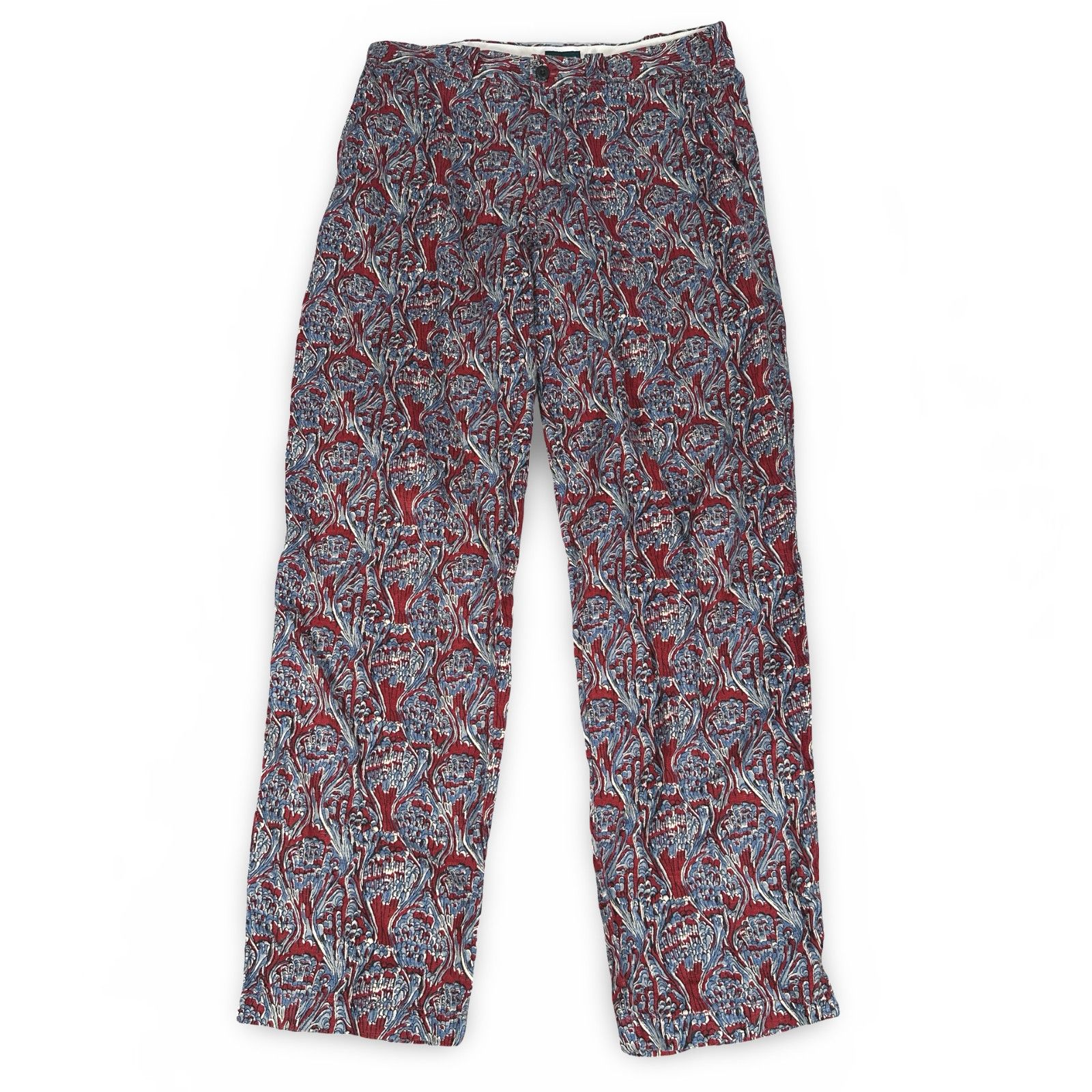 J.Crew Vintage J.Crew Oarsman Linen Pants Men’s 32 x 34 Red Blue Size US 32 / EU 48 - 1 Thumbnail