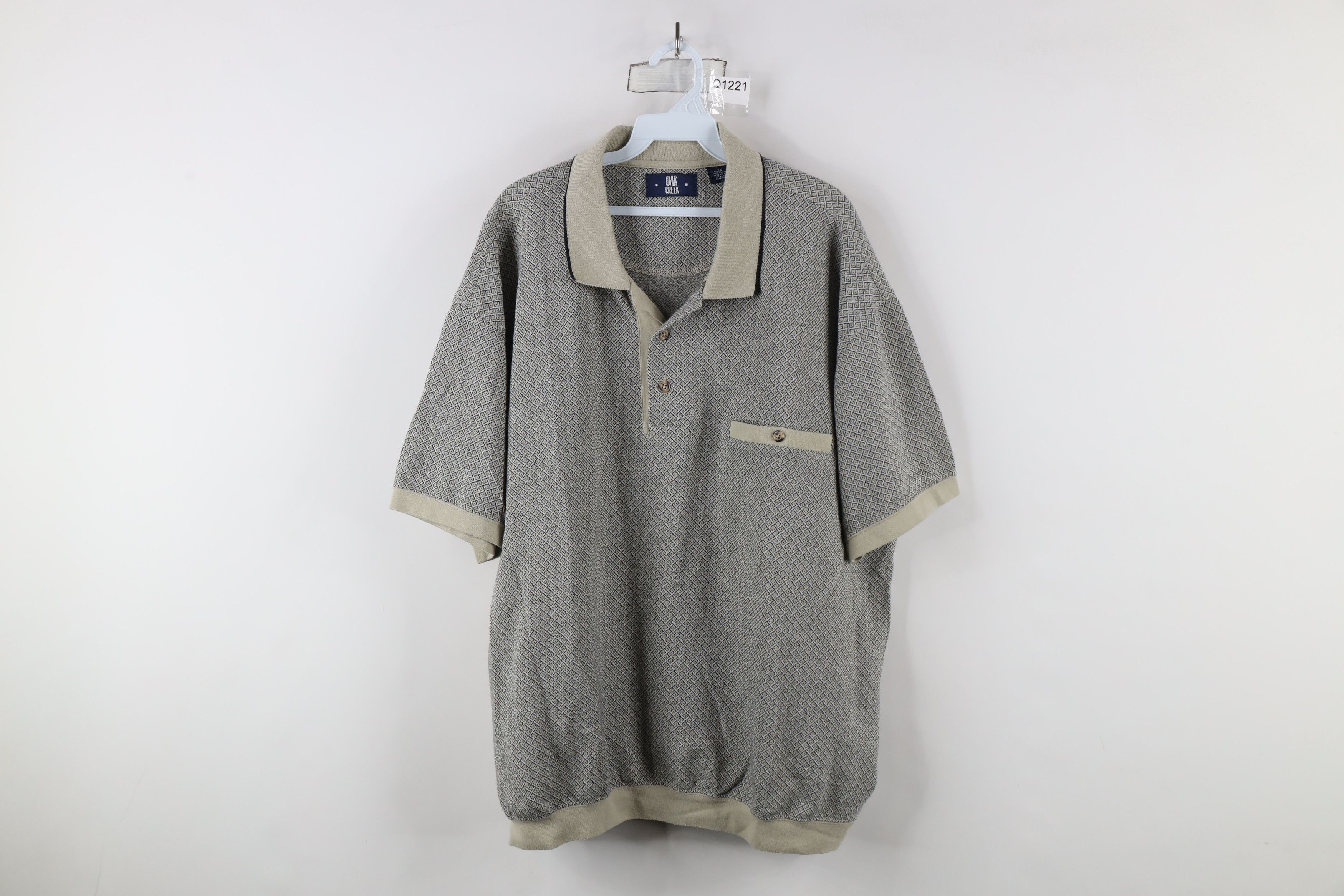 Vintage Vintage 90s Streetwear Diamond Collared Pullover Polo Shirt Size US XXL / EU 58 / 5 - 1 Thumbnail