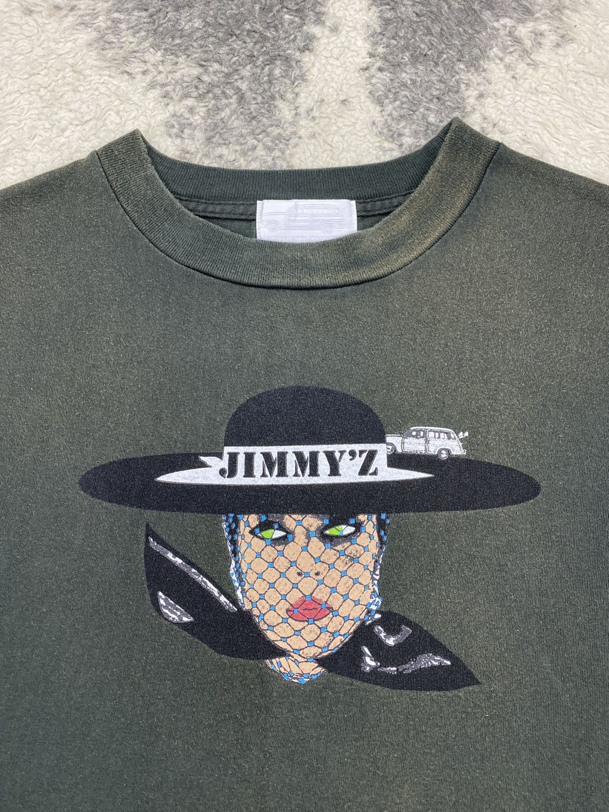 Vintage Vintage Late 90s JIMMY Z Rare Graphics Skateboard Tee Size US M / EU 48-50 / 2 - 2 Thumbnail