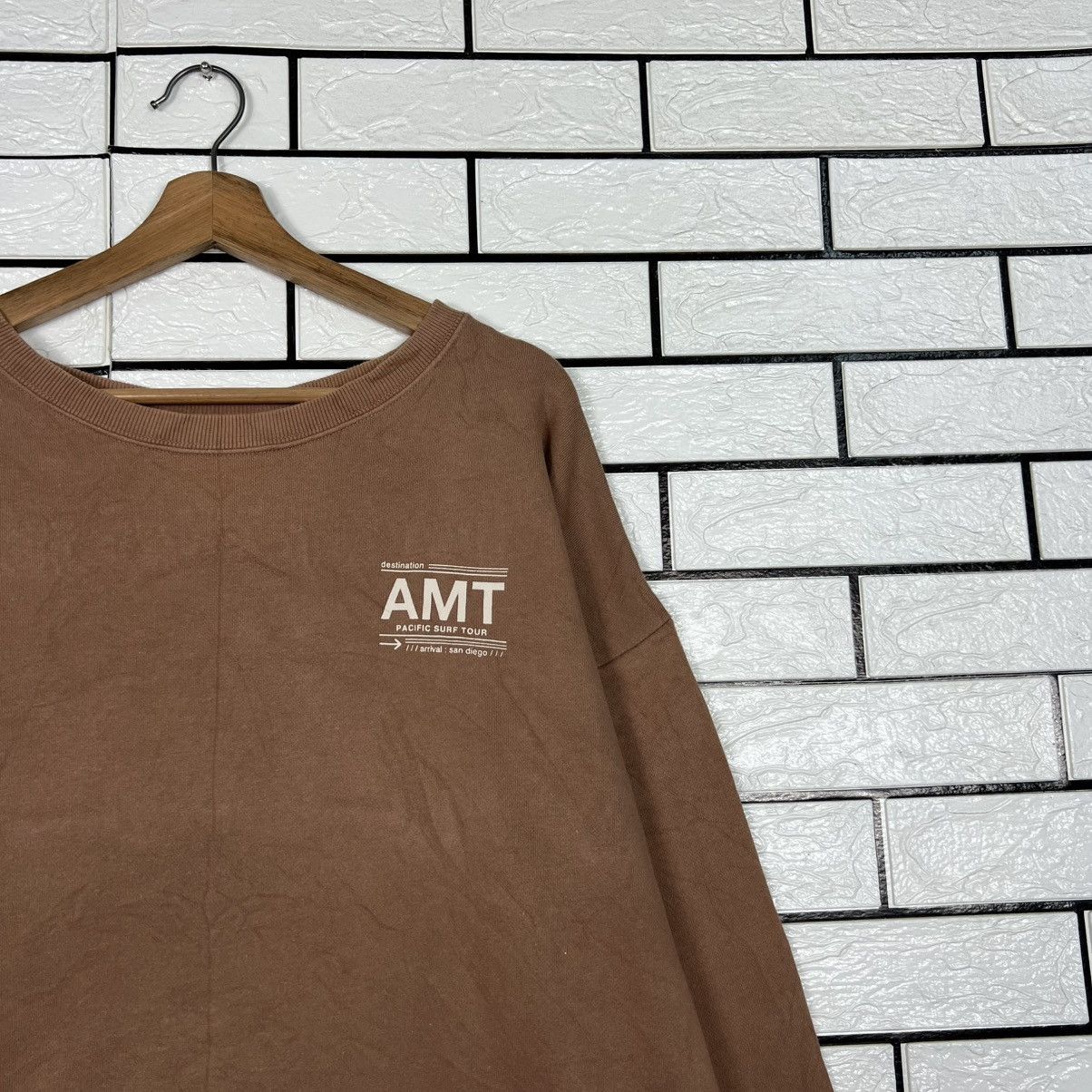 Japanese Brand RAG MACHINE AMT Pacific Surf Tour Sweater #4220-C192 Size US L / EU 52-54 / 3 - 7 Thumbnail