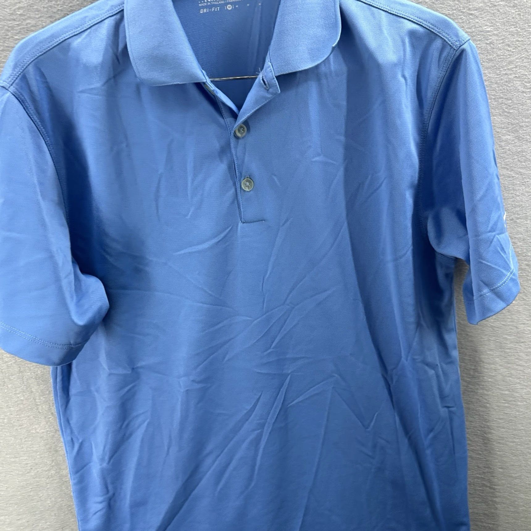 Nike Nike Golf Polo Shirt Mens L Blue Dri-Fit Slim Fit Short Sleeve Logo Casual Classic Dad Preppy Size US L / EU 52-54 / 3 - 4 Thumbnail