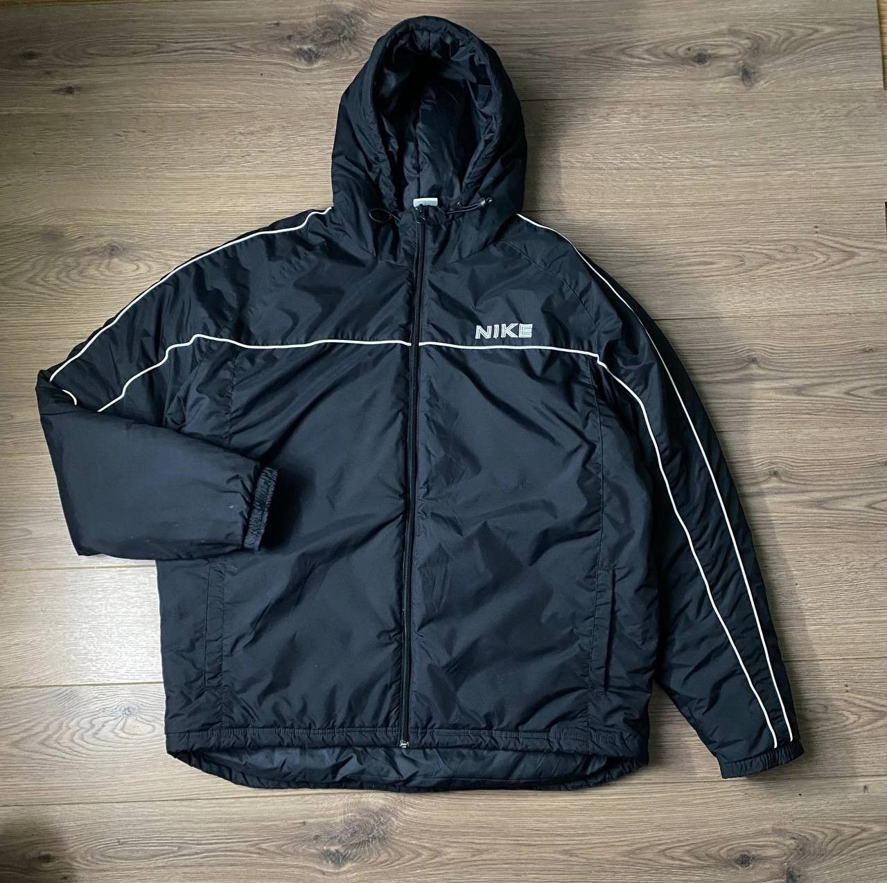 Nike × Vintage Vintage Nike Puffer 90's Jacket Black Size XL Size US XL / EU 56 / 4 - 1 Thumbnail