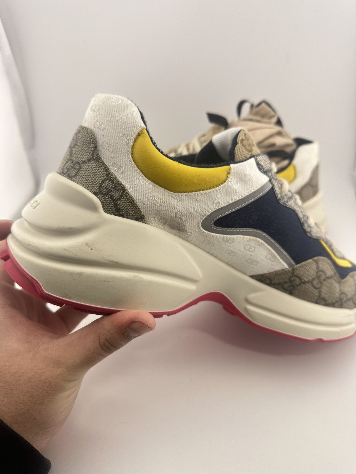 Gucci Gucci Rhython Beige Ebony Size US 10 / EU 43 - 5 Thumbnail