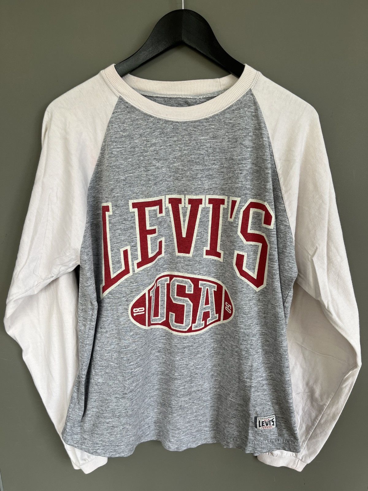 Levi's LEVIS USA Big Logo College Long Sleeve Shirt Size US L / EU 52-54 / 3 - 2 Thumbnail