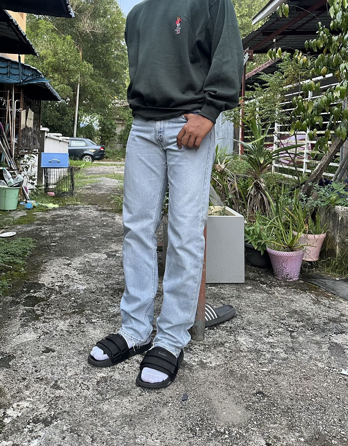 Levi's Vintage Clothing 👹Vintage Levis 532 Distressed Straight Cut Jeans Size US 30 / EU 46 - 1 Thumbnail