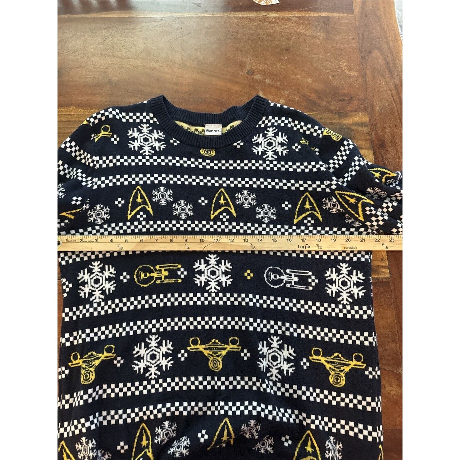 Star Wars Star Trek Holiday Winter Sweater Pullover Black Cotton Large Size US L / EU 52-54 / 3 - 6 Thumbnail