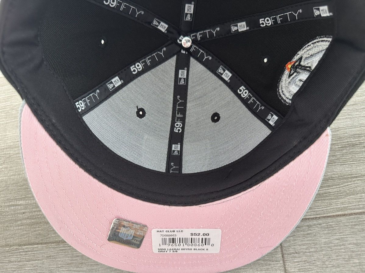 Las Vegas Raiders Hat Club New Era Pink UV Gray Fitted 3/8