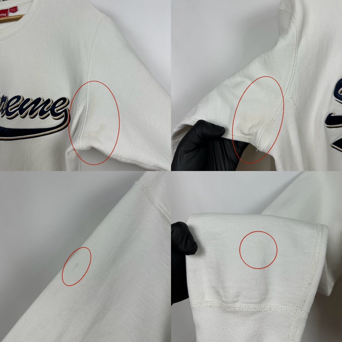 Supreme Supreme Brush Script White Crewneck Sweatshirt Size US L / EU 52-54 / 3 - 21 Thumbnail