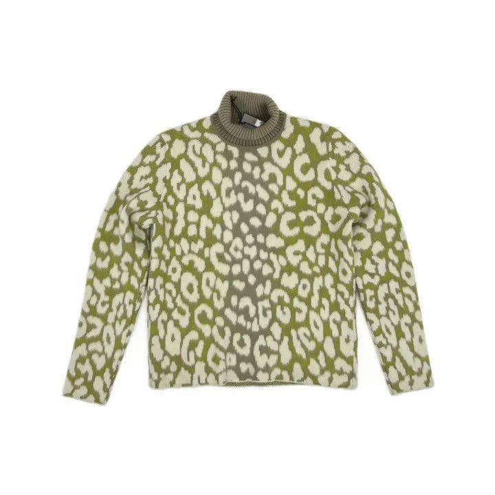 Dior Dior Dior Leopard Print High Neck Sweater 0079-2507 Size US L / EU 52-54 / 3 - 2 Thumbnail