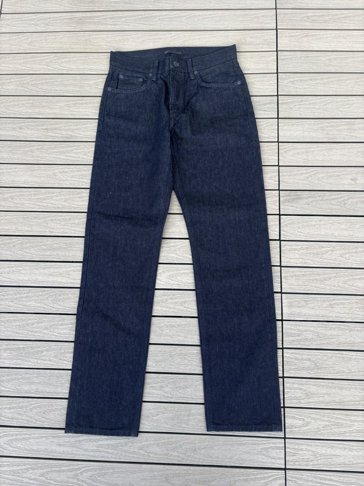 Helmut Lang Helmut Lang Dark Indigo Minimal Denim Jeans Size 31 Size US 31 - 1 Thumbnail