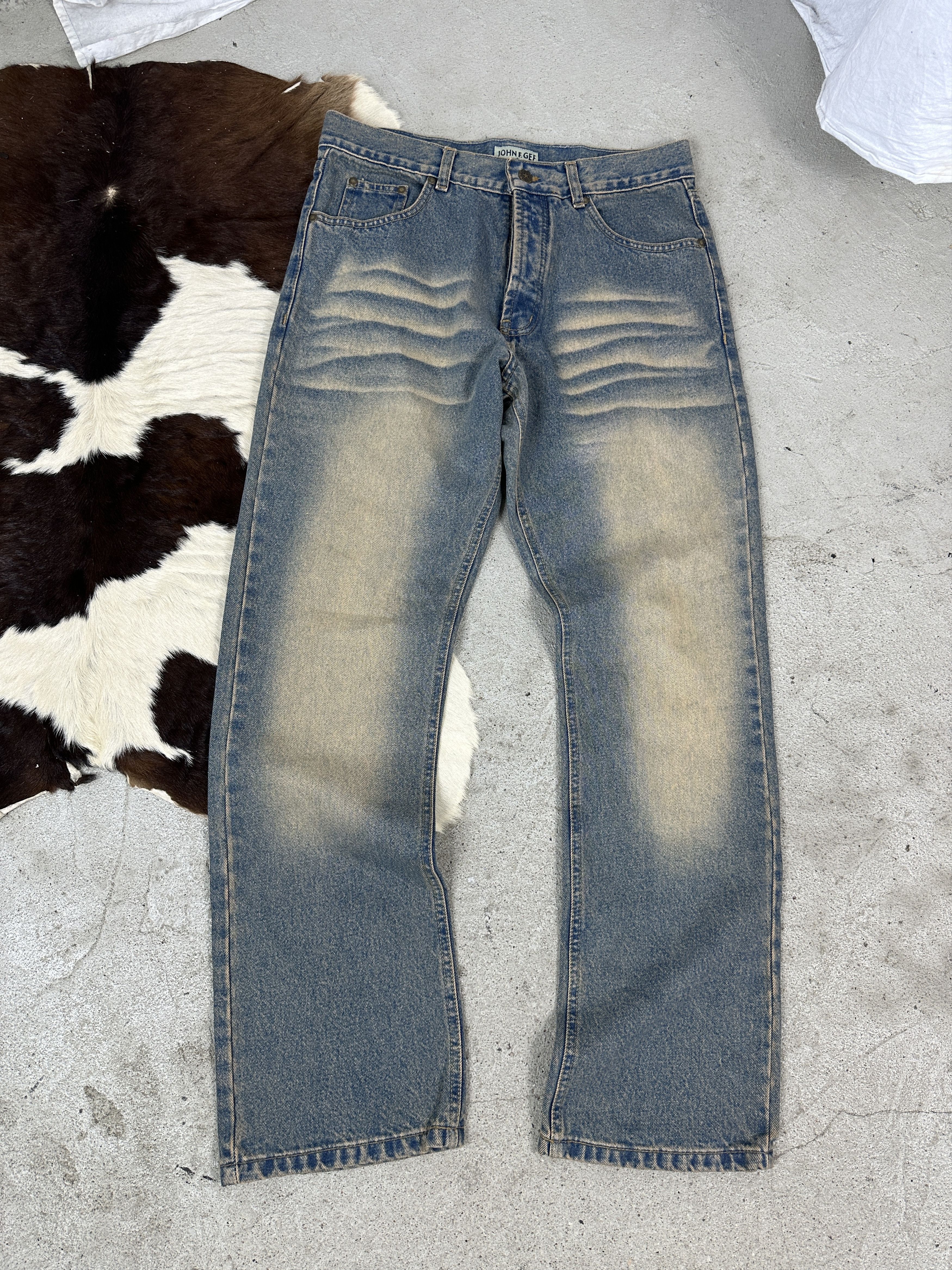 Vintage Vintage Streetwear Denim Y2K Baggy Washed Jeans Size US 32 / EU 48 - 1 Thumbnail