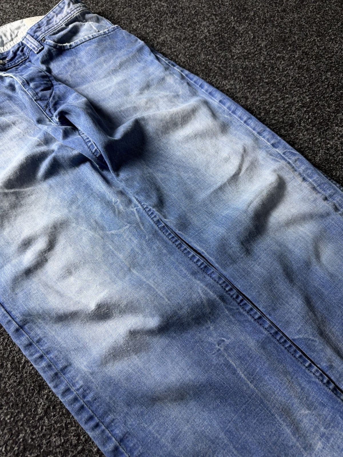 Diesel Y2K 00s Diesel Darron Jeans Light Blue Wash Made in Italy Size US 32 / EU 48 - 5 Thumbnail