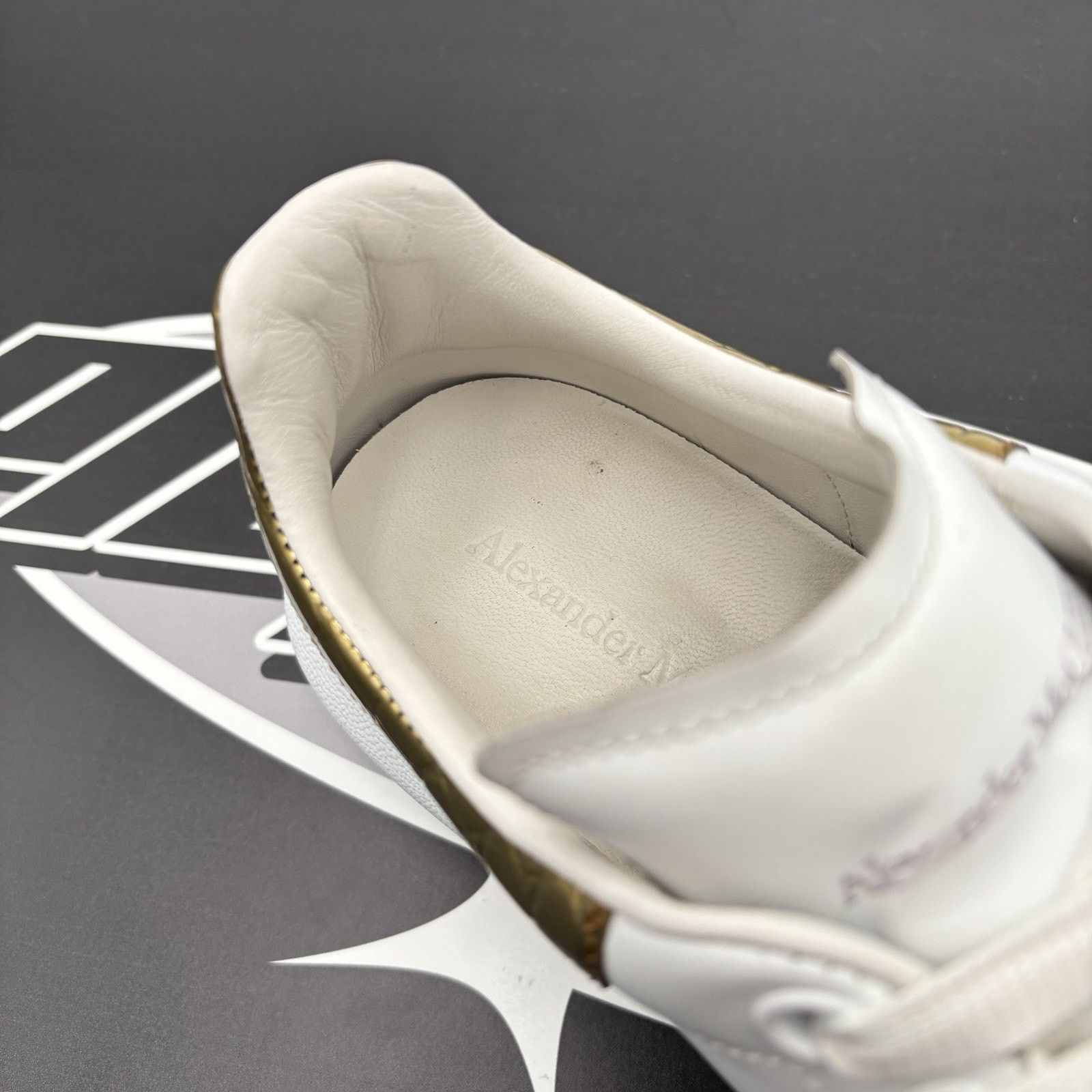 Alexander McQueen Alexander McQueen Oversized ' Gold Crocodile ' | GREAT COND! Size US 8.5 / EU 41-42 - 16 Thumbnail
