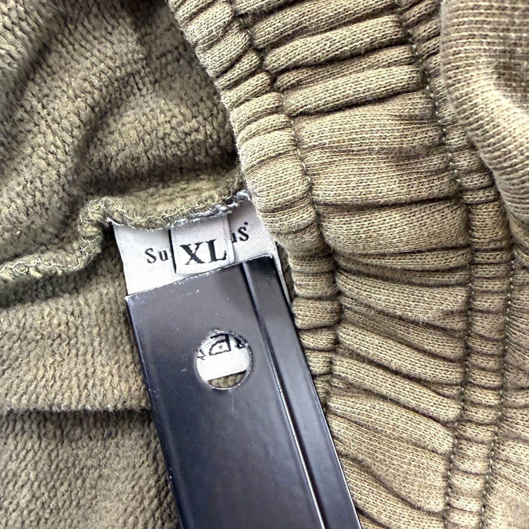 Suspicious Antwerp Sweatpants Men 1XL Olive Green Script Logo Joggers Streetwear in Brown, Men's (Size 35) — image 4 of 6