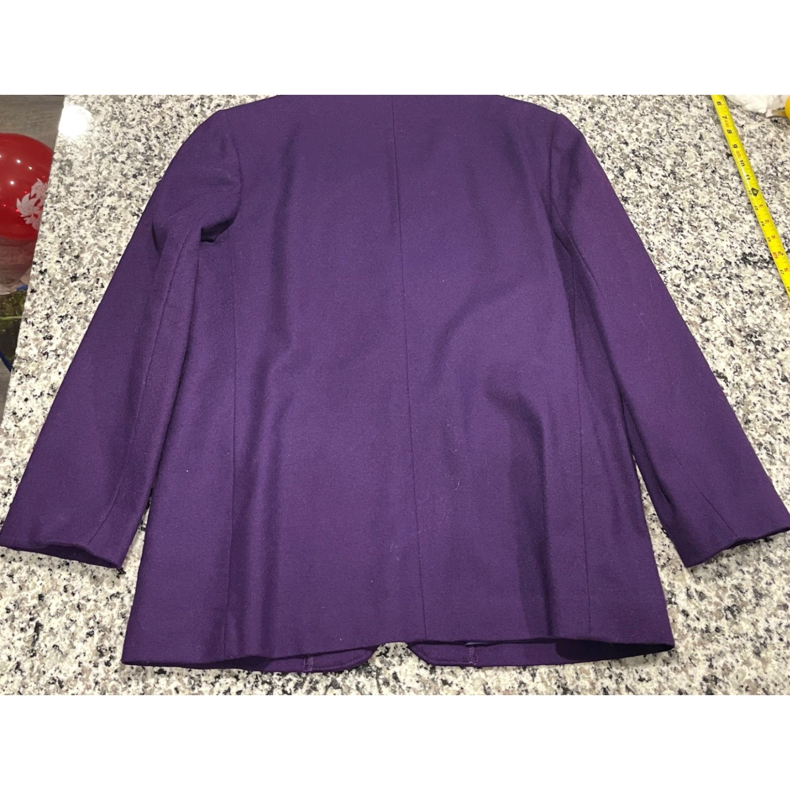 Pendleton VINTAGE Pendleton Wool Skirt Suit Set Womens Size 12 Purple Check Formal Business 2-Piece Mid Length Size 34" / US 12 / IT 48 - 3 Thumbnail
