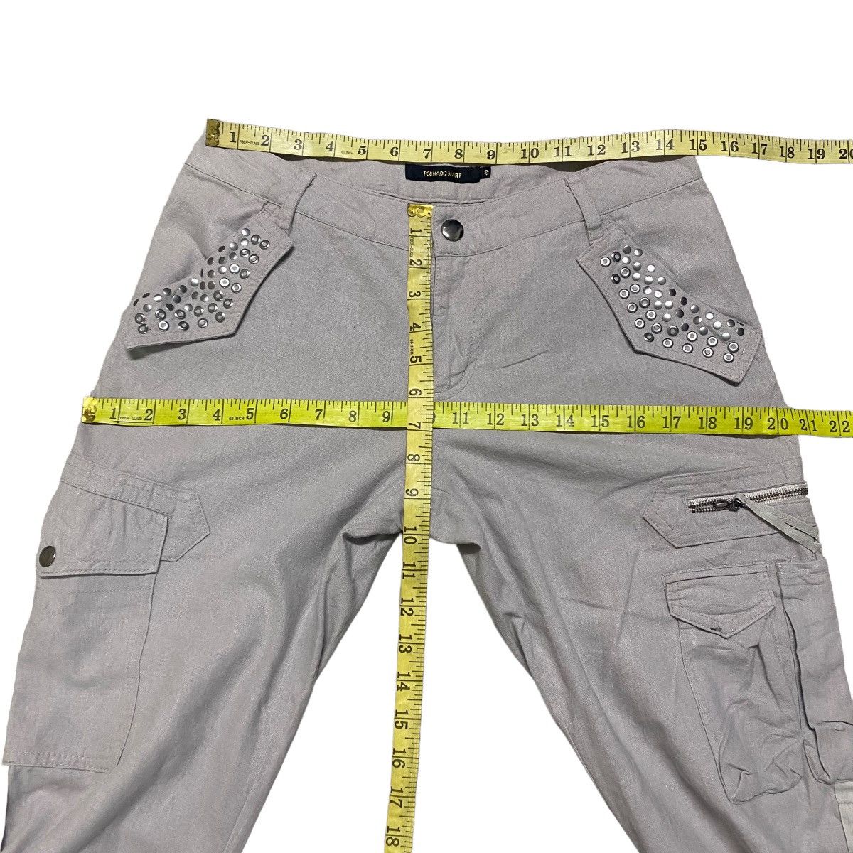 Tornado Mart Tornado Mart Linen Cargo Pants Size 28" / US 6 / IT 42 - 20 Thumbnail