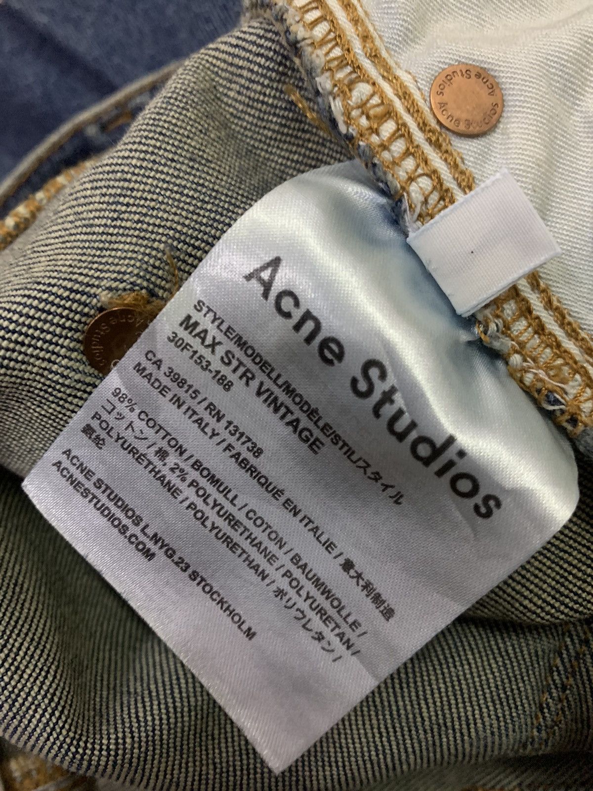 Acne Studios 💥 Acne Studios Blue Denim Size US 30 / EU 46 - 9 Thumbnail