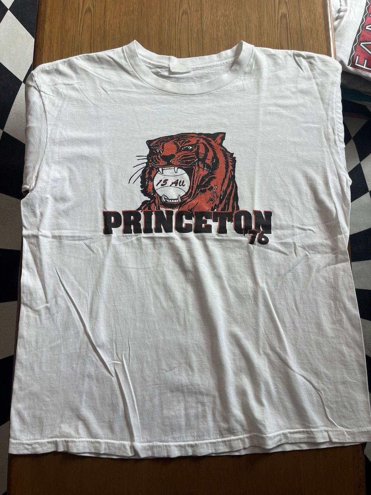 MLB Vintage PRINCETON Tiger 76’s University Baseball Tshirt Size US XL / EU 56 / 4 - 3 Thumbnail