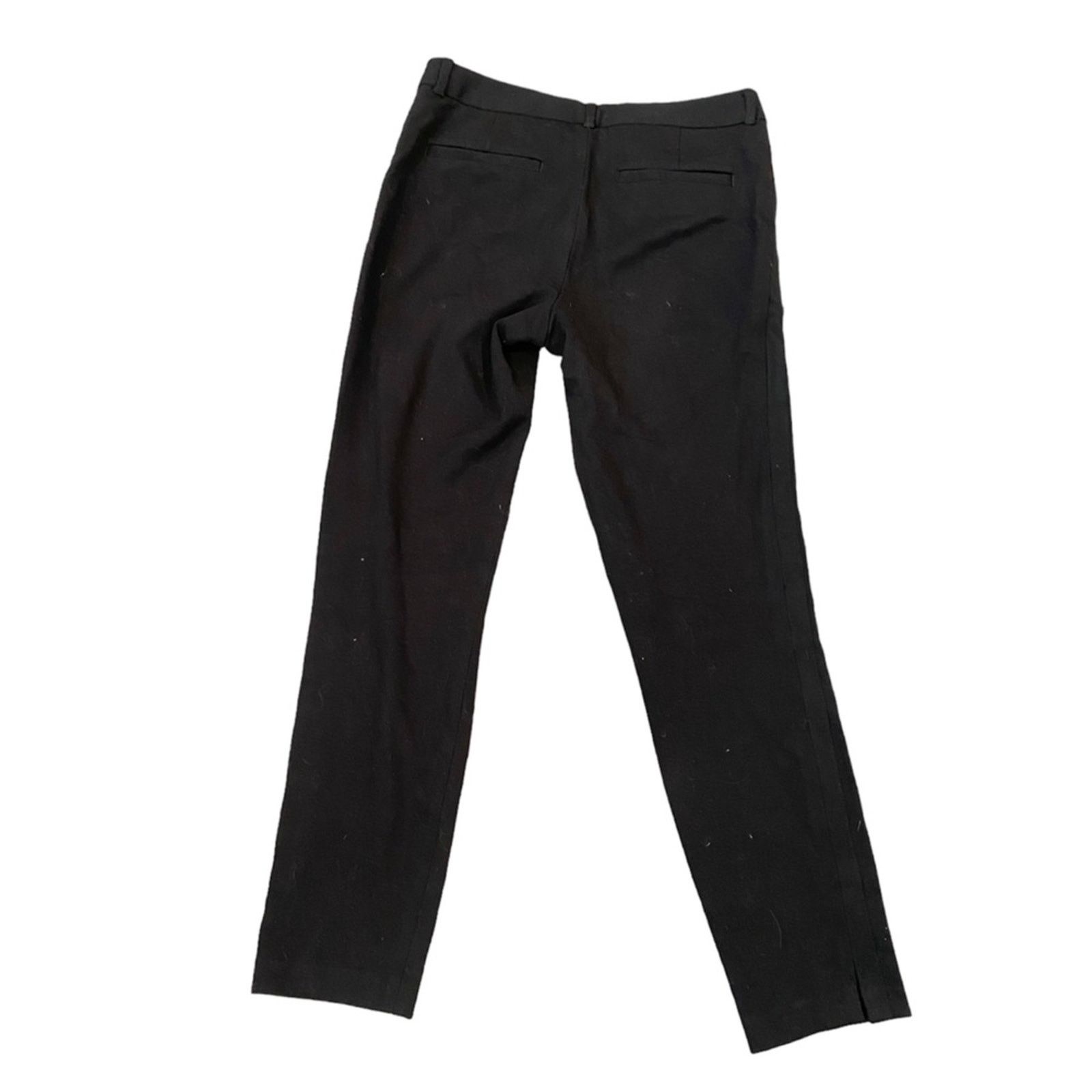 Madewell Madewell Tuxedo Cropped Stripe Tapered Pants Black Size 4 Size 27" / US 4 / IT 40 - 2 Thumbnail