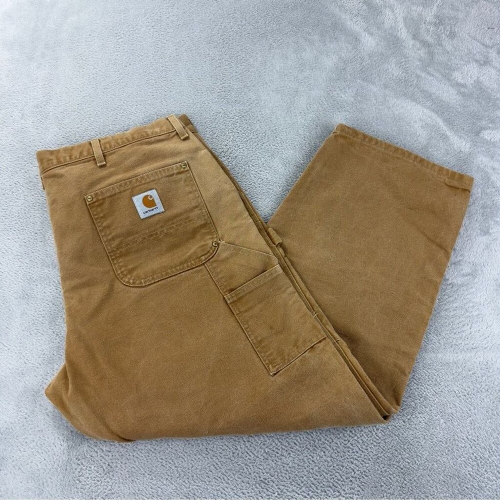 Carhartt Vintage Carhartt Men's Size 42x27 B01 BRN Tan Double Knee Pa Size US 30 / EU 46 - 3 Thumbnail