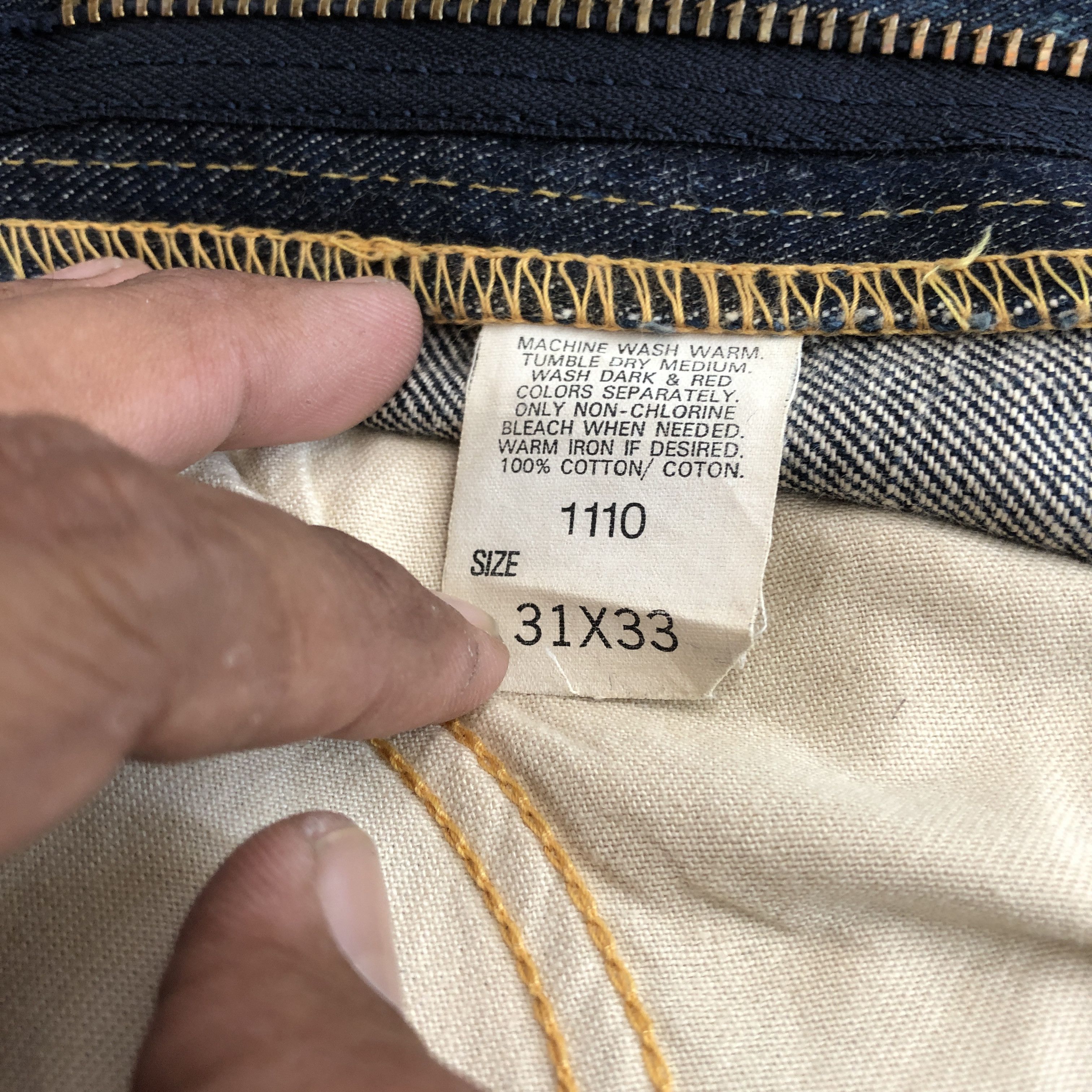 Lee Vintage 80's Lee Riders Sanforized Selvedge Jeans Denim Size US 30 / EU 46 - 7 Thumbnail