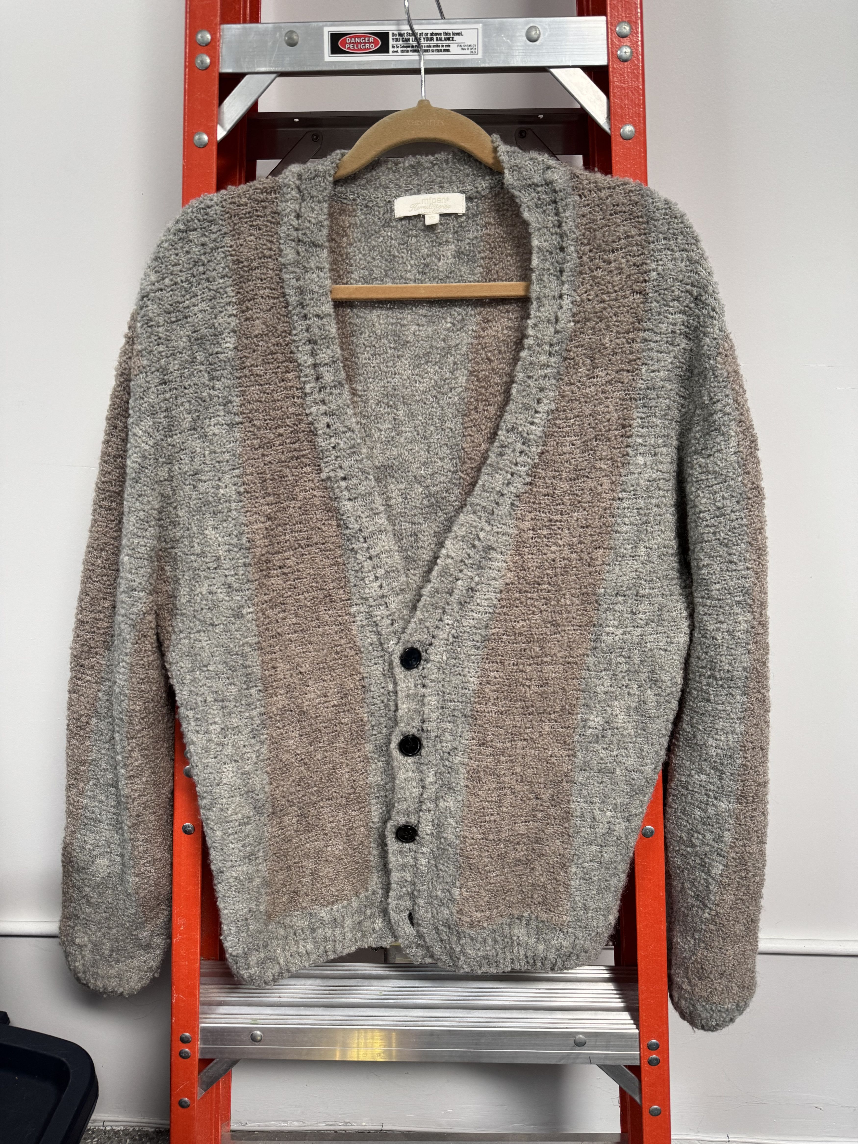 Mfpen Sport Cardigan (Biscuit Stripe) Size US XS / EU 42 / 0 - 1 Thumbnail